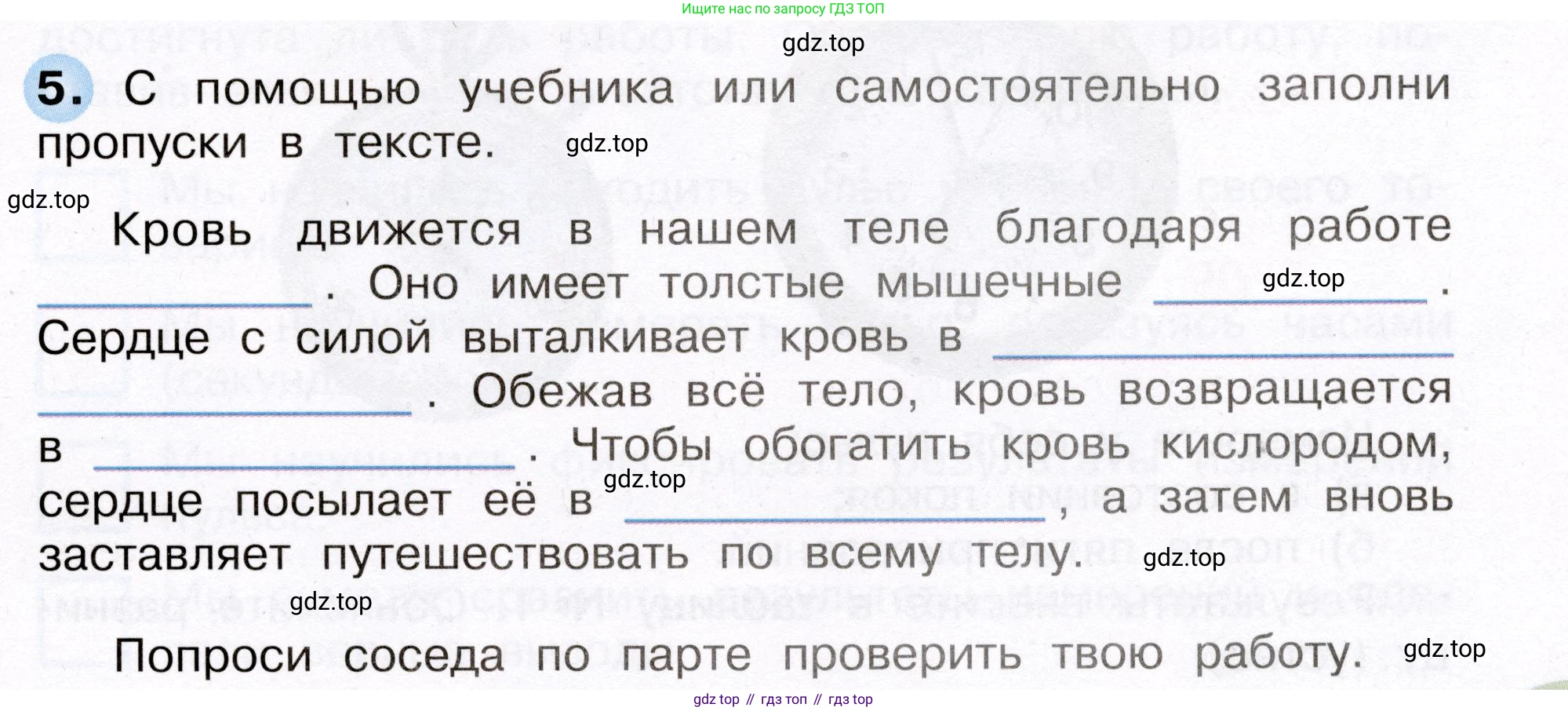 Окружающий мир, 3 класс рабочая тетрадь, авторы: Плешаков Андрей Анатольевич, Новицкая Марина Юрьевна, издательство Просвещение, Москва, 2019, белого цвета, Часть 2, страница 31, номер 5, Условие