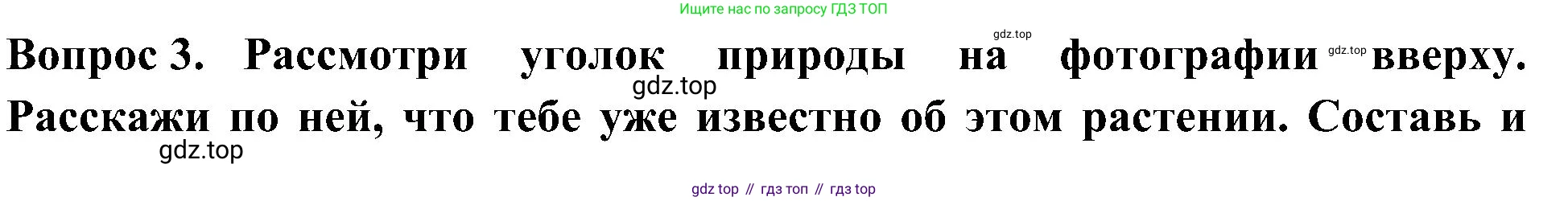 Окружающий мир, 3 класс рабочая тетрадь, авторы: Плешаков Андрей Анатольевич, Новицкая Марина Юрьевна, издательство Просвещение, Москва, 2019, белого цвета, Часть 1, страница 4, номер 3, Решение