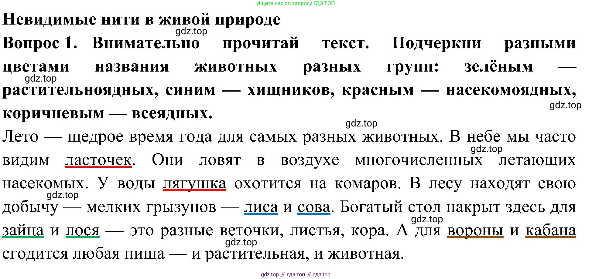 Окружающий мир, 3 класс рабочая тетрадь, авторы: Плешаков Андрей Анатольевич, Новицкая Марина Юрьевна, издательство Просвещение, Москва, 2019, белого цвета, Часть 1, страница 66, номер 1, Решение