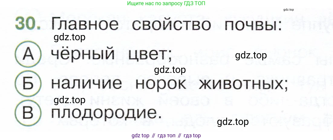 Окружающий мир, 3 класс Тесты, авторы: Плешаков Андрей Анатольевич, Новицкая Марина Юрьевна, Назарова З Д, издательство Просвещение, Москва, 2019, белого цвета, страница 25, номер 30, Условие