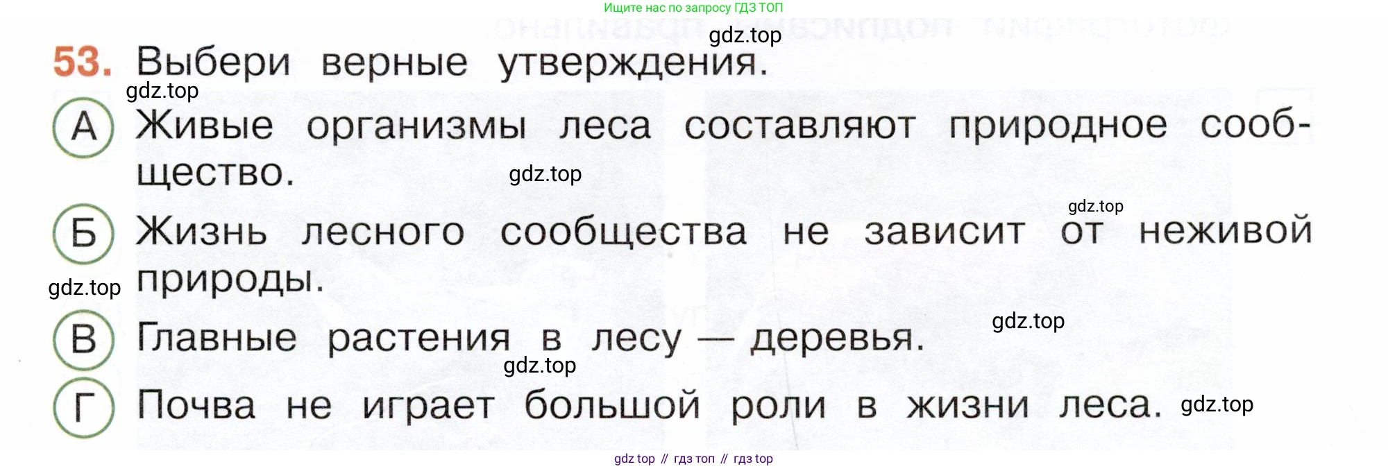 Окружающий мир, 3 класс Тесты, авторы: Плешаков Андрей Анатольевич, Новицкая Марина Юрьевна, Назарова З Д, издательство Просвещение, Москва, 2019, белого цвета, страница 33, номер 53, Условие
