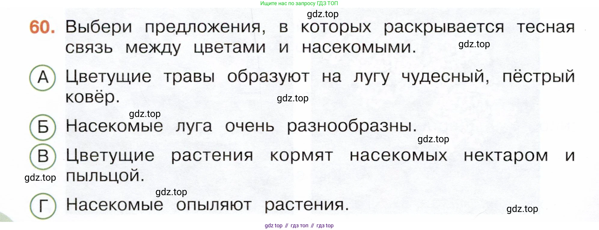 Окружающий мир, 3 класс Тесты, авторы: Плешаков Андрей Анатольевич, Новицкая Марина Юрьевна, Назарова З Д, издательство Просвещение, Москва, 2019, белого цвета, страница 36, номер 60, Условие