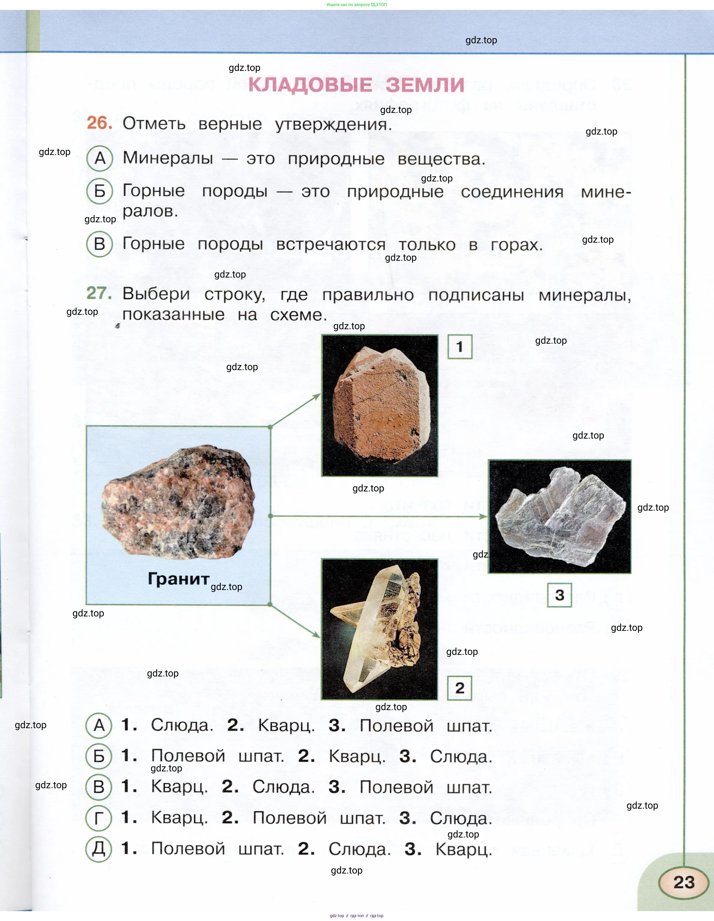 Окружающий мир, 3 класс Тесты, авторы: Плешаков Андрей Анатольевич, Новицкая Марина Юрьевна, Назарова З Д, издательство Просвещение, Москва, 2019, белого цвета, страница 23