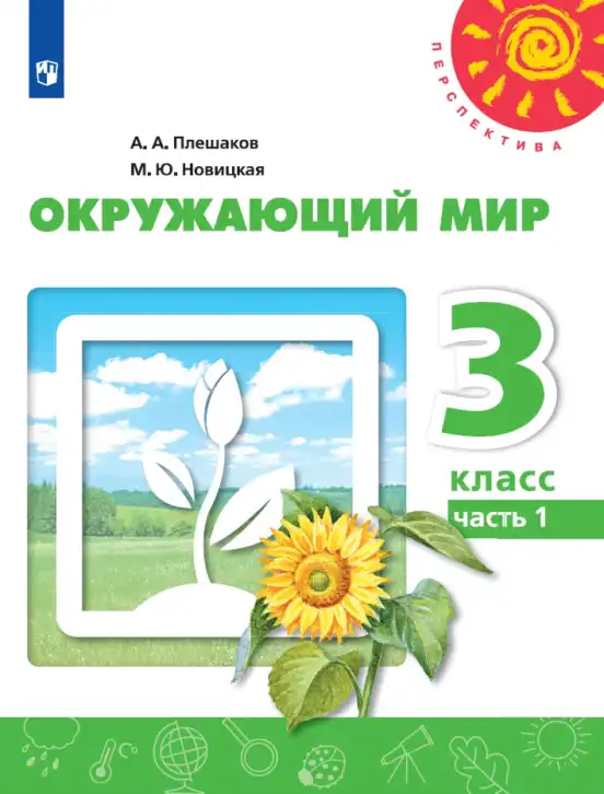 Окружающий мир, 3 класс Учебник, авторы: Плешаков Андрей Анатольевич, Новицкая Марина Юрьевна, издательство Просвещение, Москва, 2019, белого цвета, часть 1, 2