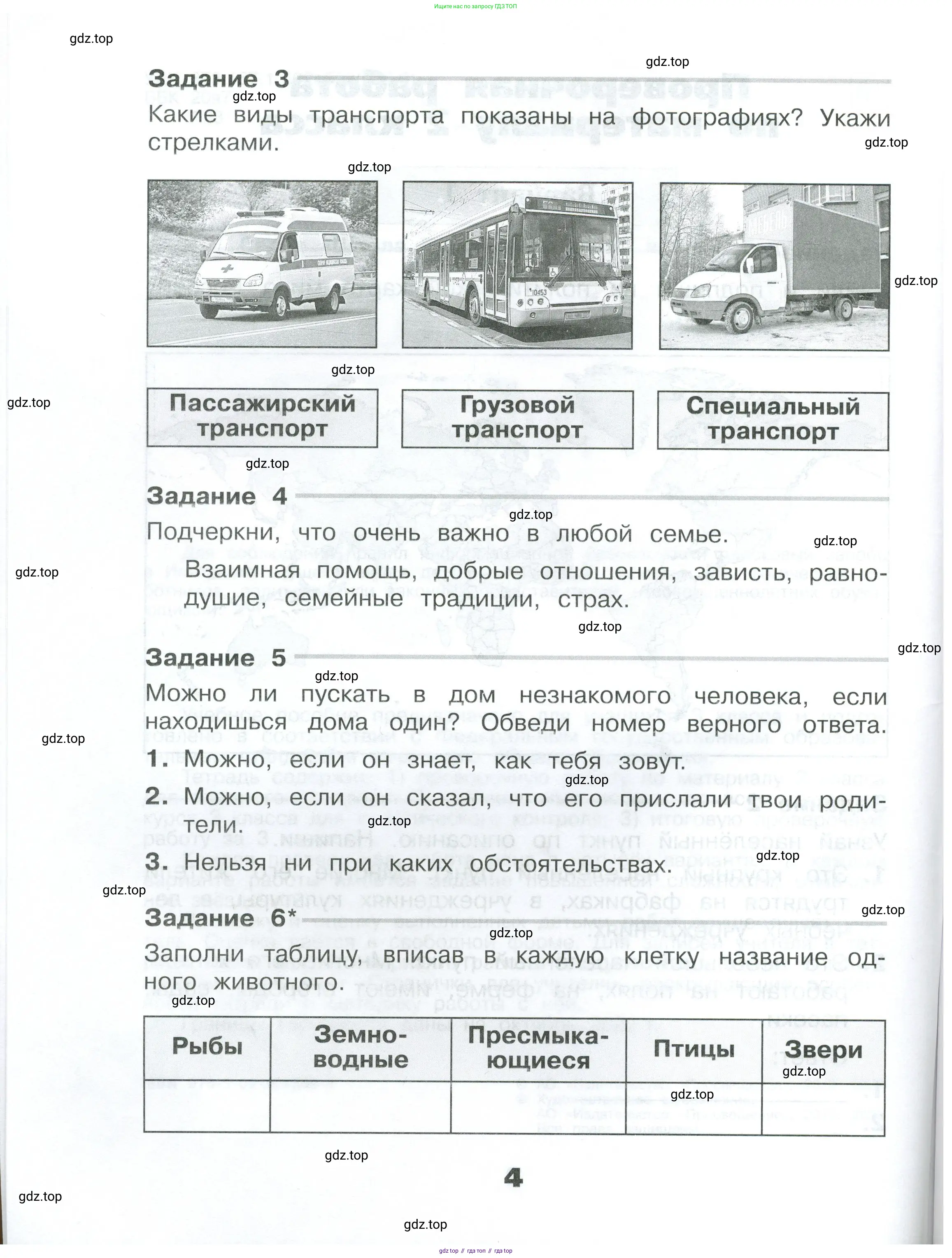Окружающий мир, 3 класс Проверочные работы, авторы: Плешаков Андрей Анатольевич, Плешаков С А, издательство Просвещение, Москва, 2023, белого цвета, страница 4