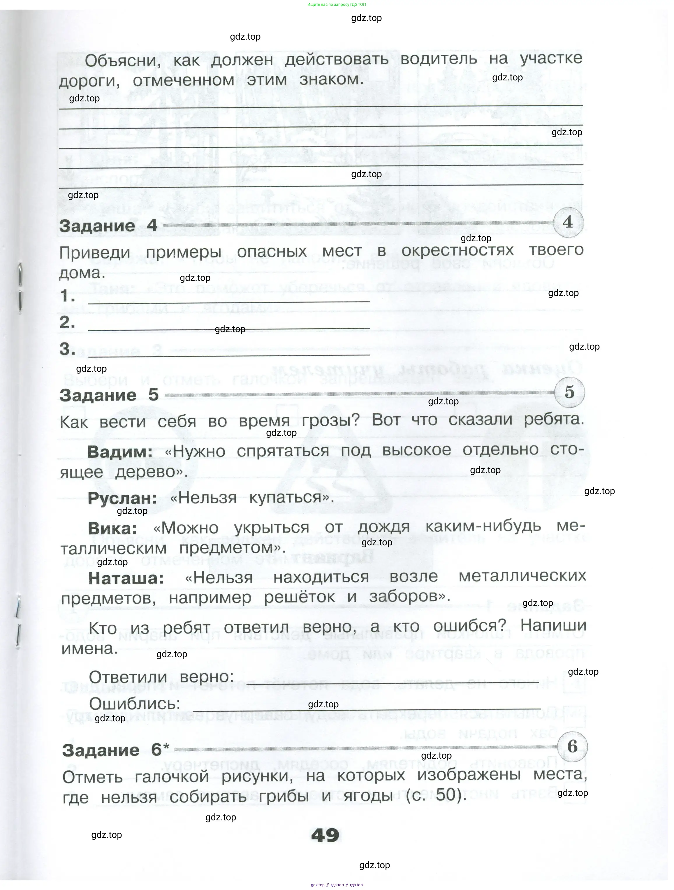 Окружающий мир, 3 класс Проверочные работы, авторы: Плешаков Андрей Анатольевич, Плешаков С А, издательство Просвещение, Москва, 2023, белого цвета, страница 49
