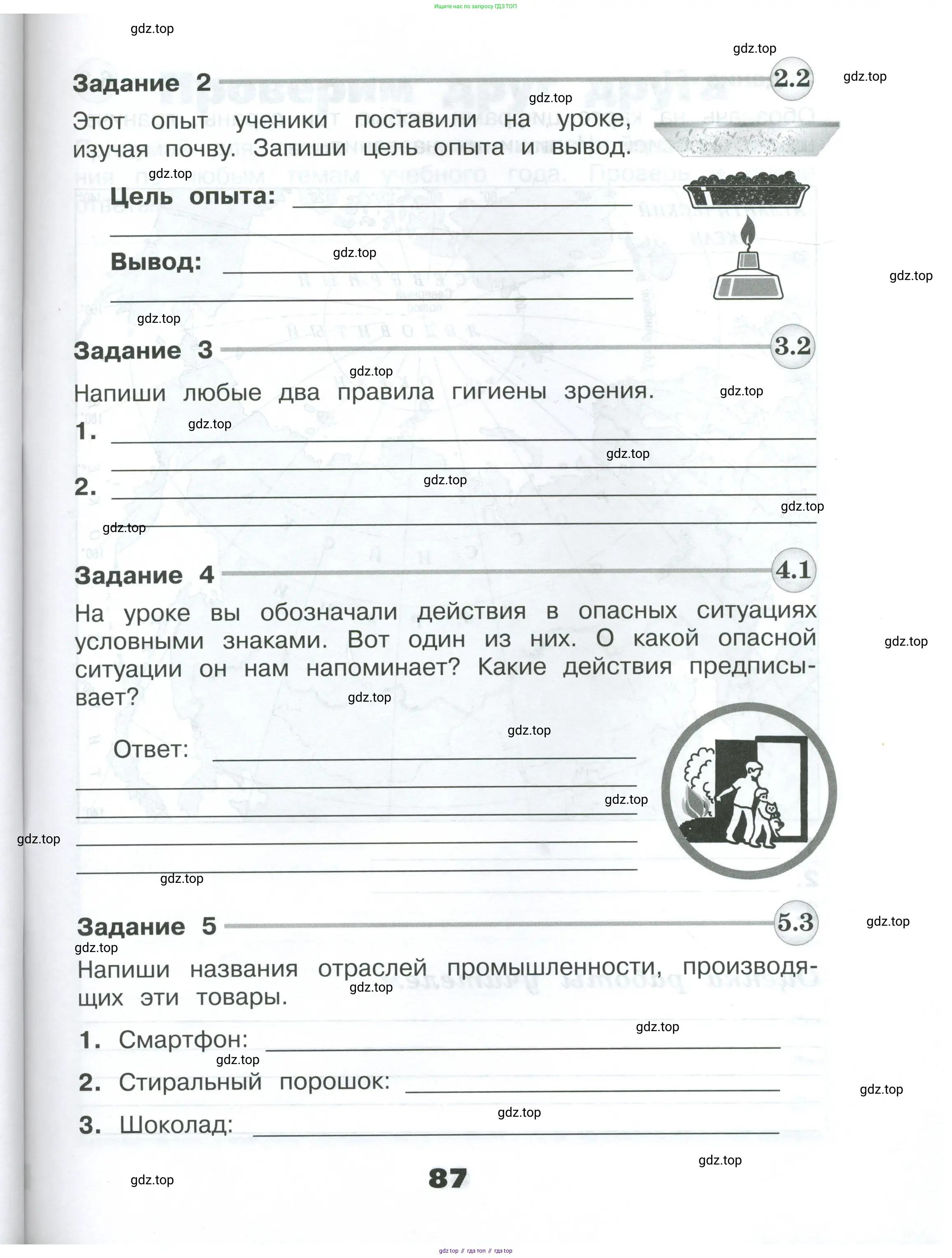 Окружающий мир, 3 класс Проверочные работы, авторы: Плешаков Андрей Анатольевич, Плешаков С А, издательство Просвещение, Москва, 2023, белого цвета, страница 87