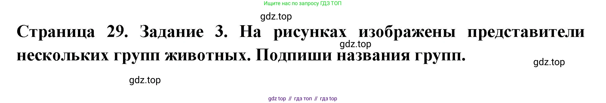 Окружающий мир, 3 класс Проверочные работы, авторы: Плешаков Андрей Анатольевич, Плешаков С А, издательство Просвещение, Москва, 2023, белого цвета, страница 29, номер 3, Решение