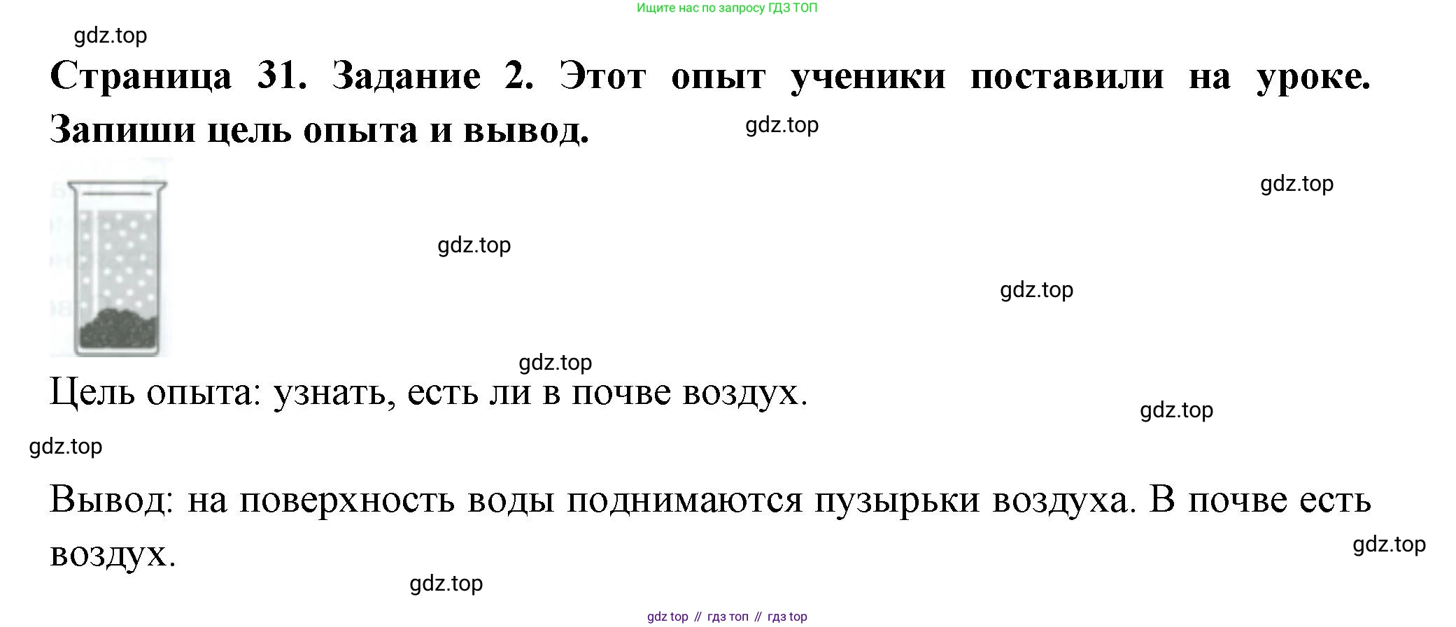 Окружающий мир, 3 класс Проверочные работы, авторы: Плешаков Андрей Анатольевич, Плешаков С А, издательство Просвещение, Москва, 2023, белого цвета, страница 31, номер 2, Решение