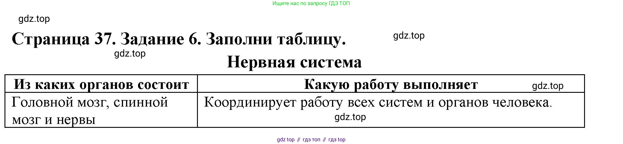 Окружающий мир, 3 класс Проверочные работы, авторы: Плешаков Андрей Анатольевич, Плешаков С А, издательство Просвещение, Москва, 2023, белого цвета, страница 37, номер 6, Решение