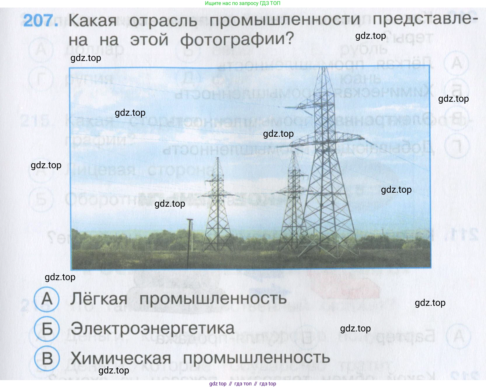 Окружающий мир, 3 класс Тесты, авторы: Плешаков Андрей Анатольевич, Гара Наталья Николаевна, Назарова З Д, издательство Просвещение, Москва, 2014, белого цвета, страница 63, номер 207, Условие