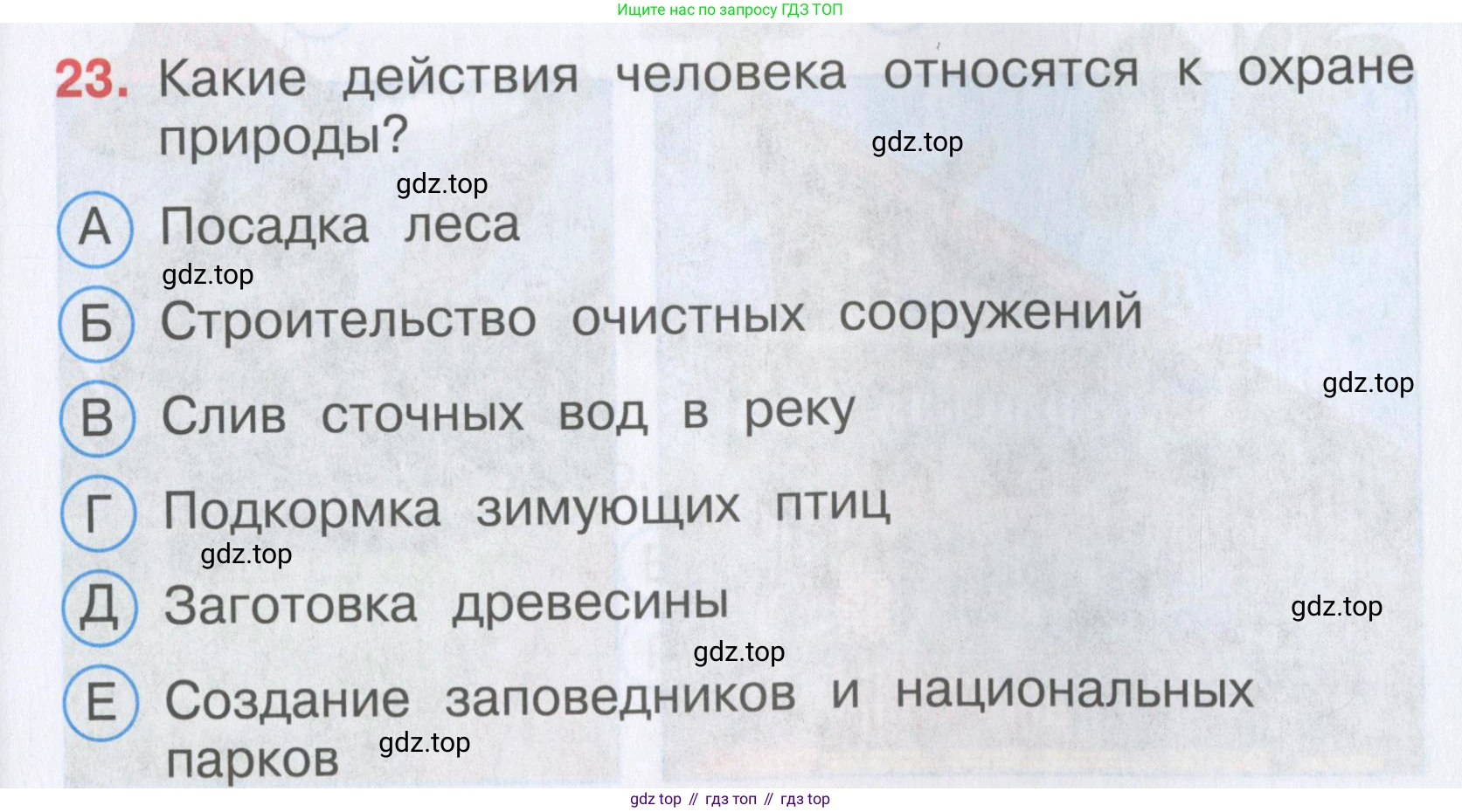 Окружающий мир, 3 класс Тесты, авторы: Плешаков Андрей Анатольевич, Гара Наталья Николаевна, Назарова З Д, издательство Просвещение, Москва, 2014, белого цвета, страница 9, номер 23, Условие