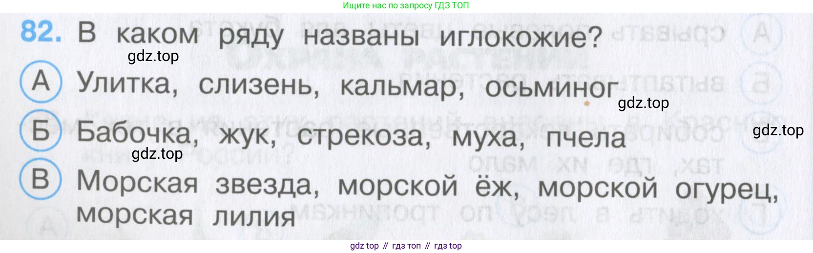Окружающий мир, 3 класс Тесты, авторы: Плешаков Андрей Анатольевич, Гара Наталья Николаевна, Назарова З Д, издательство Просвещение, Москва, 2014, белого цвета, страница 26, номер 82, Условие