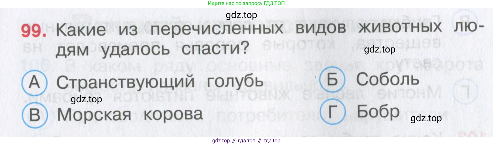 Окружающий мир, 3 класс Тесты, авторы: Плешаков Андрей Анатольевич, Гара Наталья Николаевна, Назарова З Д, издательство Просвещение, Москва, 2014, белого цвета, страница 31, номер 99, Условие
