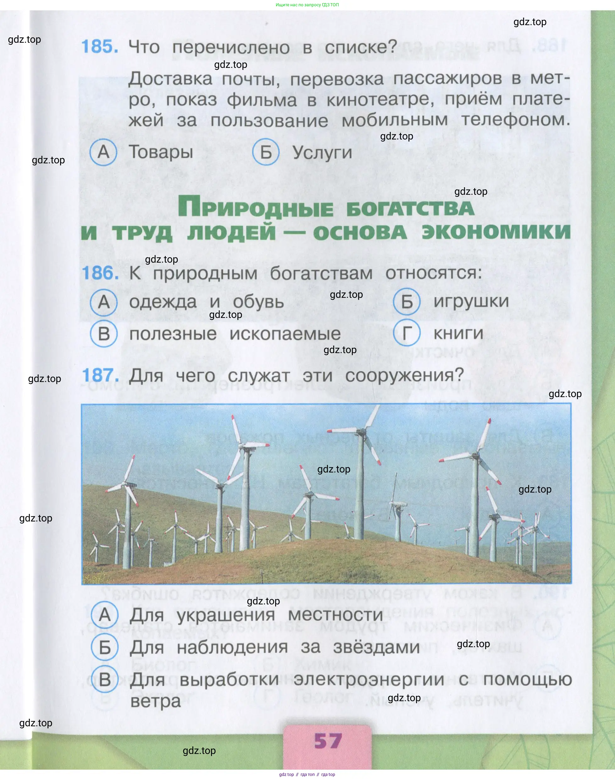 Окружающий мир, 3 класс Тесты, авторы: Плешаков Андрей Анатольевич, Гара Наталья Николаевна, Назарова З Д, издательство Просвещение, Москва, 2014, белого цвета, страница 57