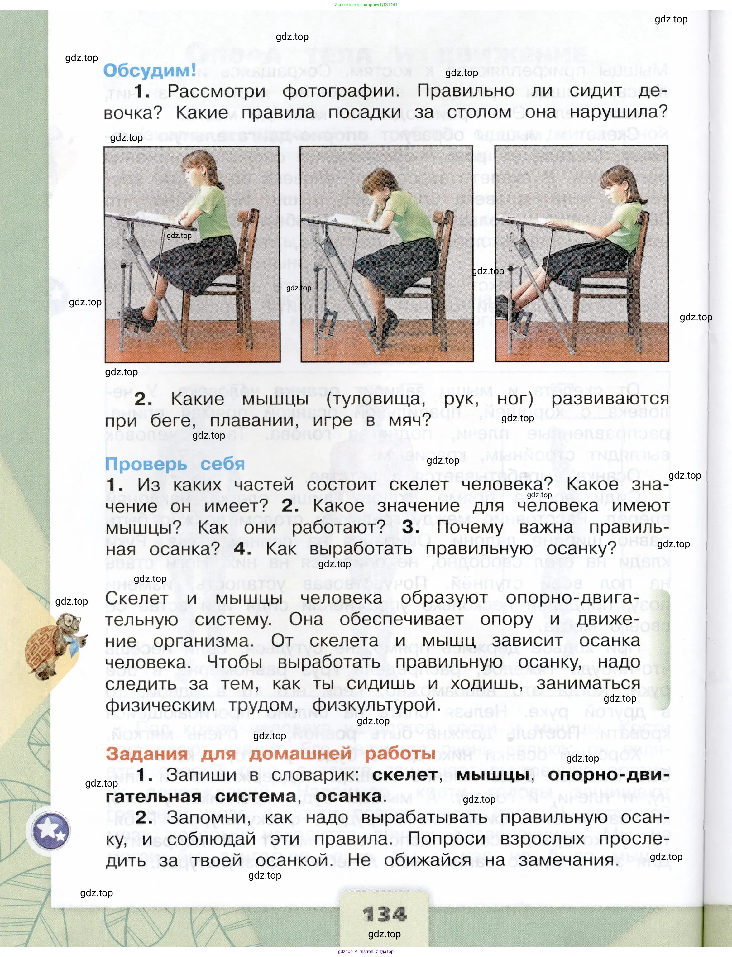 Окружающий мир, 3 класс Учебник, автор: Плешаков Андрей Анатольевич, издательство Просвещение, Москва, 2023, белого цвета, страница 134