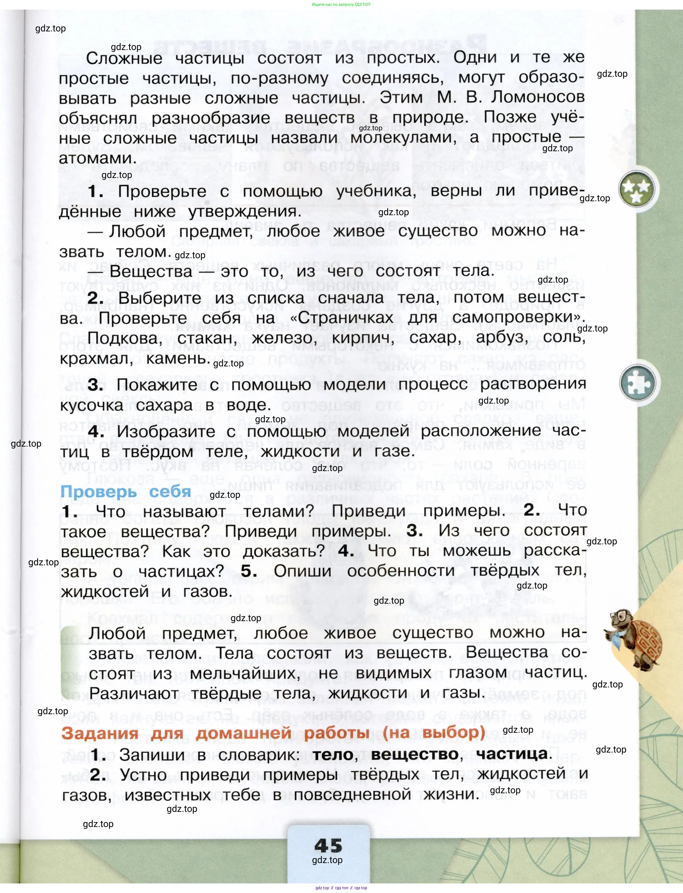 Окружающий мир, 3 класс Учебник, автор: Плешаков Андрей Анатольевич, издательство Просвещение, Москва, 2023, белого цвета, страница 45