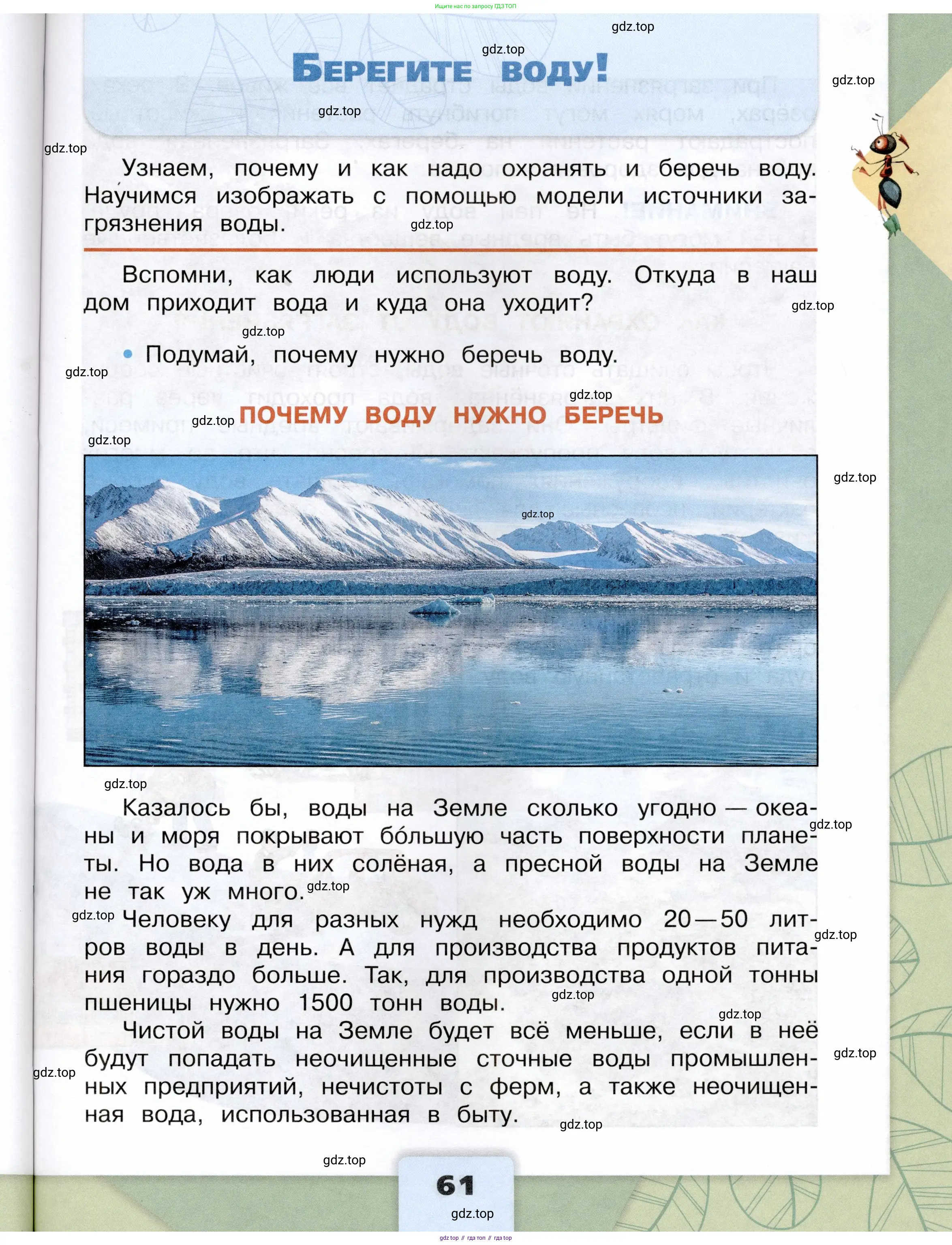 Окружающий мир, 3 класс Учебник, автор: Плешаков Андрей Анатольевич, издательство Просвещение, Москва, 2023, белого цвета, Часть 1, страница 61