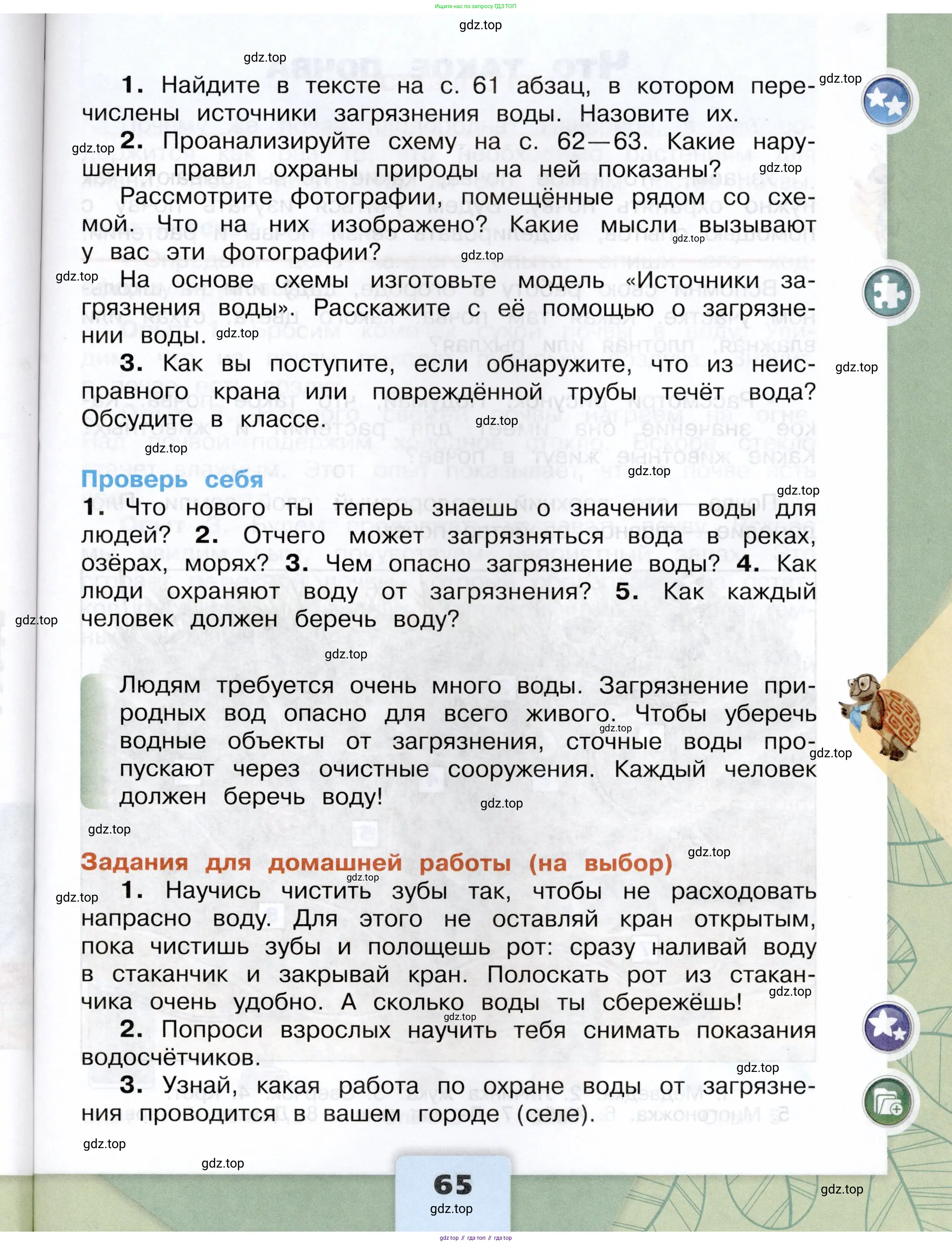 Окружающий мир, 3 класс Учебник, автор: Плешаков Андрей Анатольевич, издательство Просвещение, Москва, 2023, белого цвета, страница 65