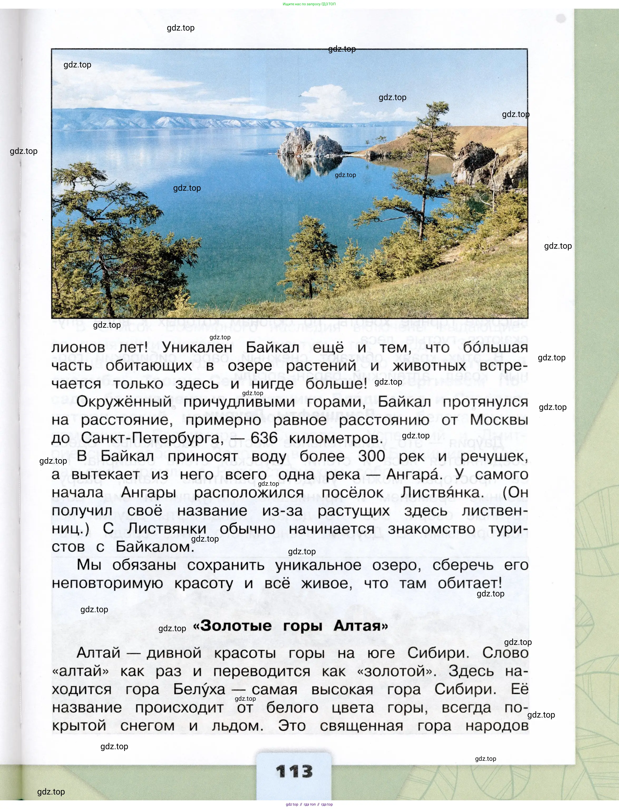Окружающий мир, 3 класс Учебник, автор: Плешаков Андрей Анатольевич, издательство Просвещение, Москва, 2023, белого цвета, страница 113