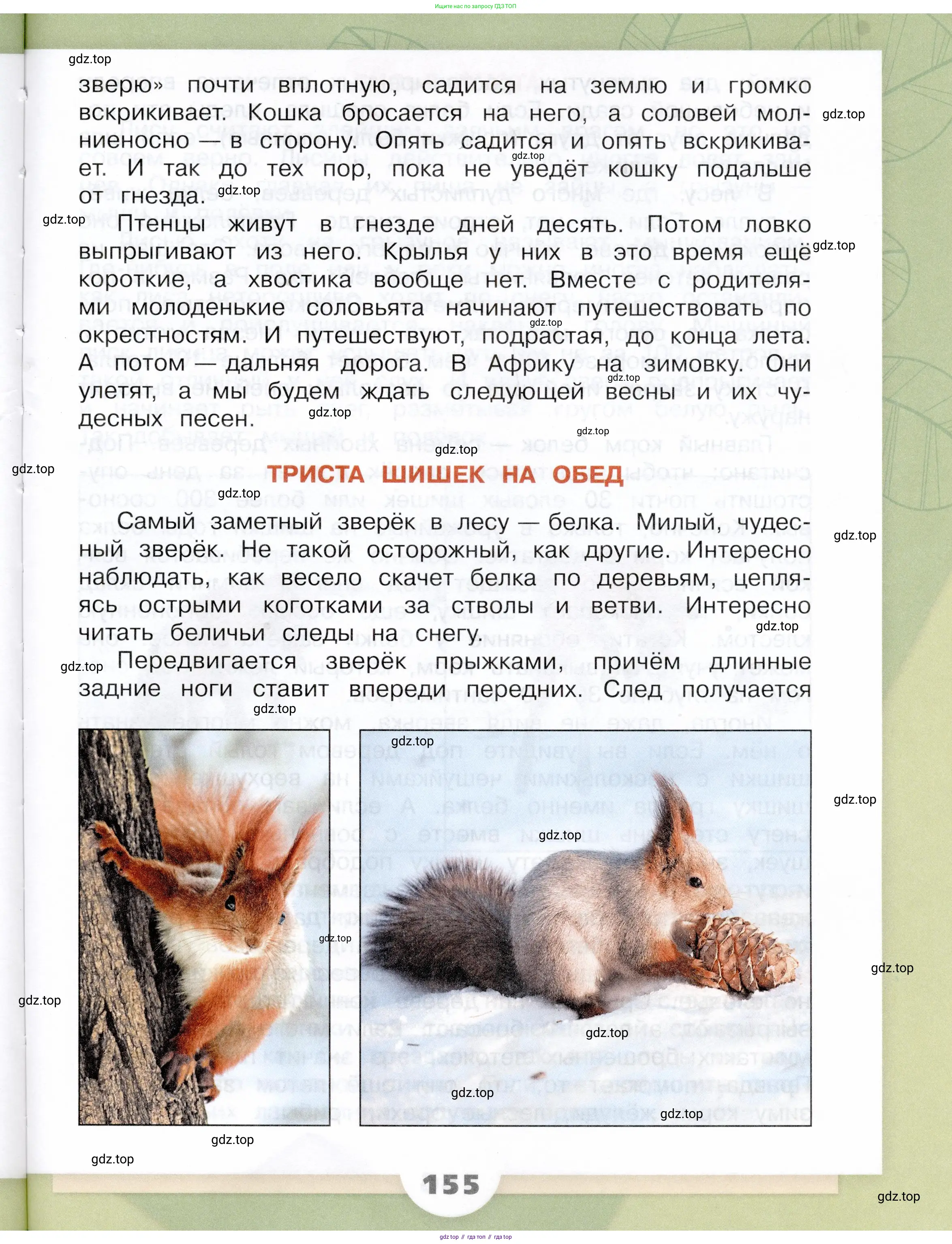 Окружающий мир, 3 класс Учебник, автор: Плешаков Андрей Анатольевич, издательство Просвещение, Москва, 2023, белого цвета, страница 155