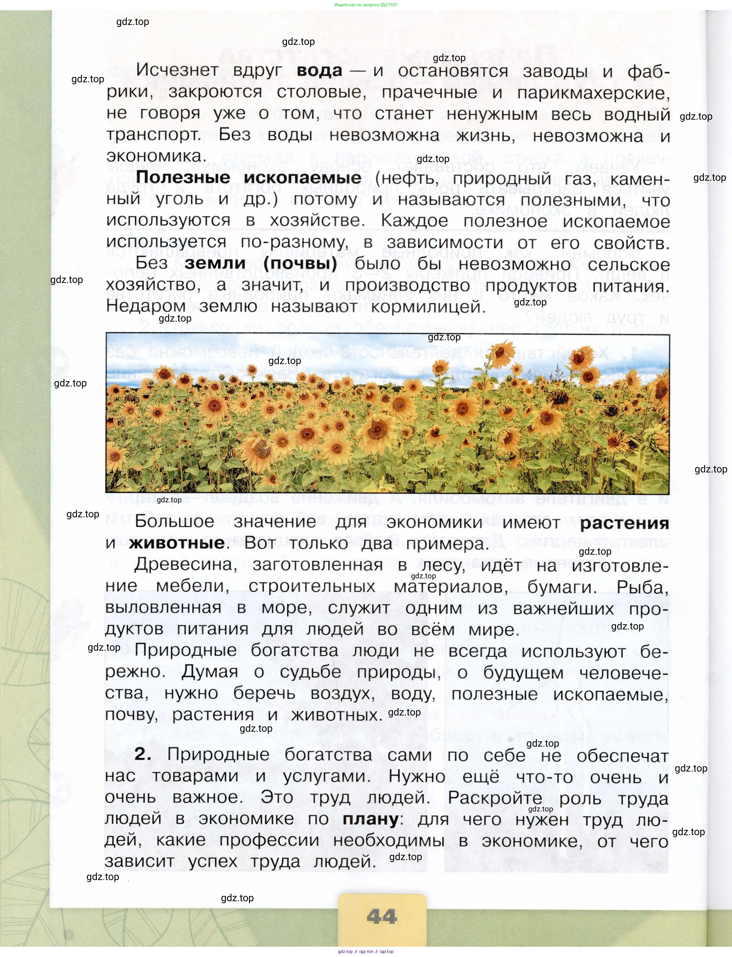 Окружающий мир, 3 класс Учебник, автор: Плешаков Андрей Анатольевич, издательство Просвещение, Москва, 2023, белого цвета, страница 44
