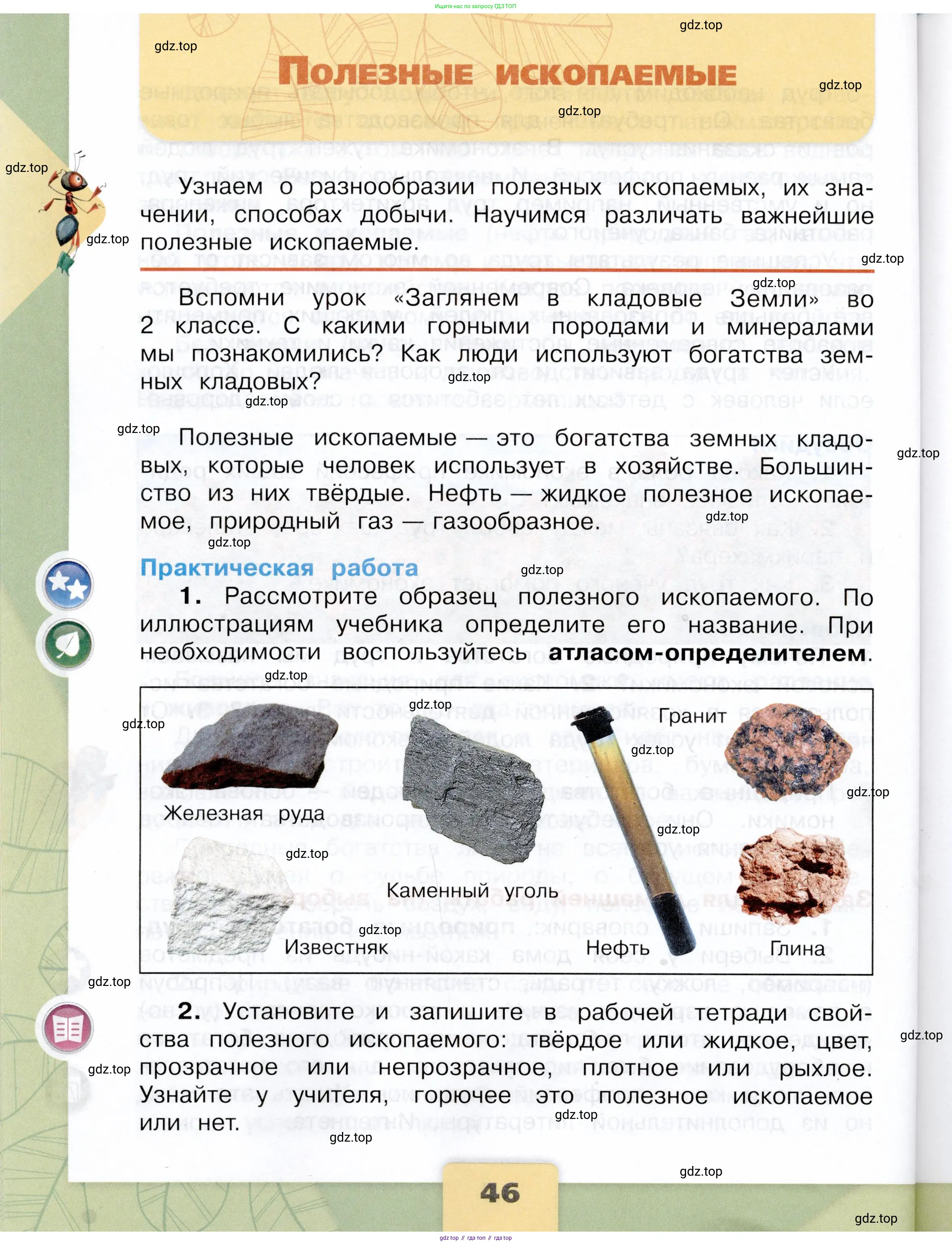 Окружающий мир, 3 класс Учебник, автор: Плешаков Андрей Анатольевич, издательство Просвещение, Москва, 2023, белого цвета, Часть 1, страница 46