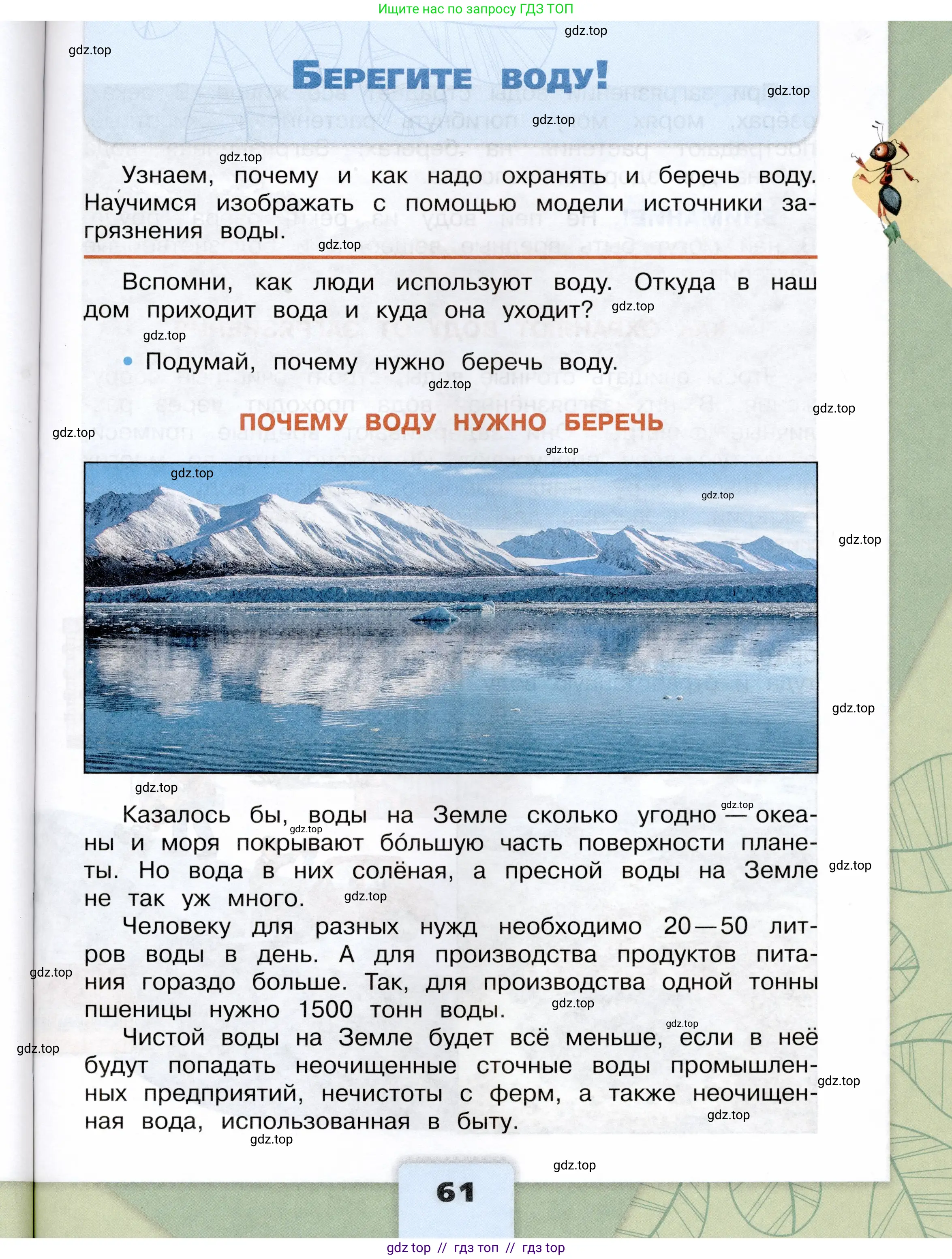 Окружающий мир, 3 класс Учебник, автор: Плешаков Андрей Анатольевич, издательство Просвещение, Москва, 2023, белого цвета, Часть 1, страница 61