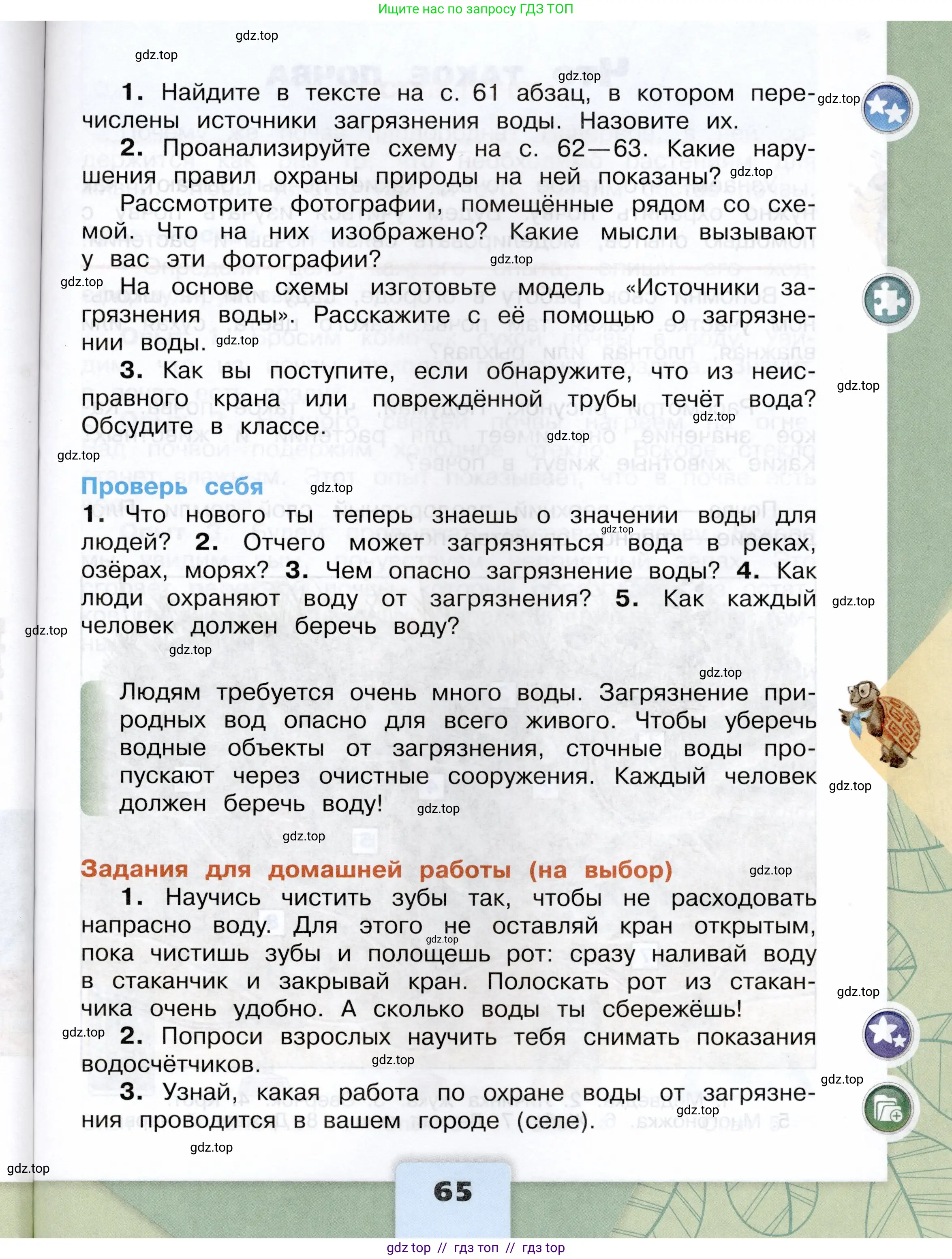 Окружающий мир, 3 класс Учебник, автор: Плешаков Андрей Анатольевич, издательство Просвещение, Москва, 2023, белого цвета, страница 65