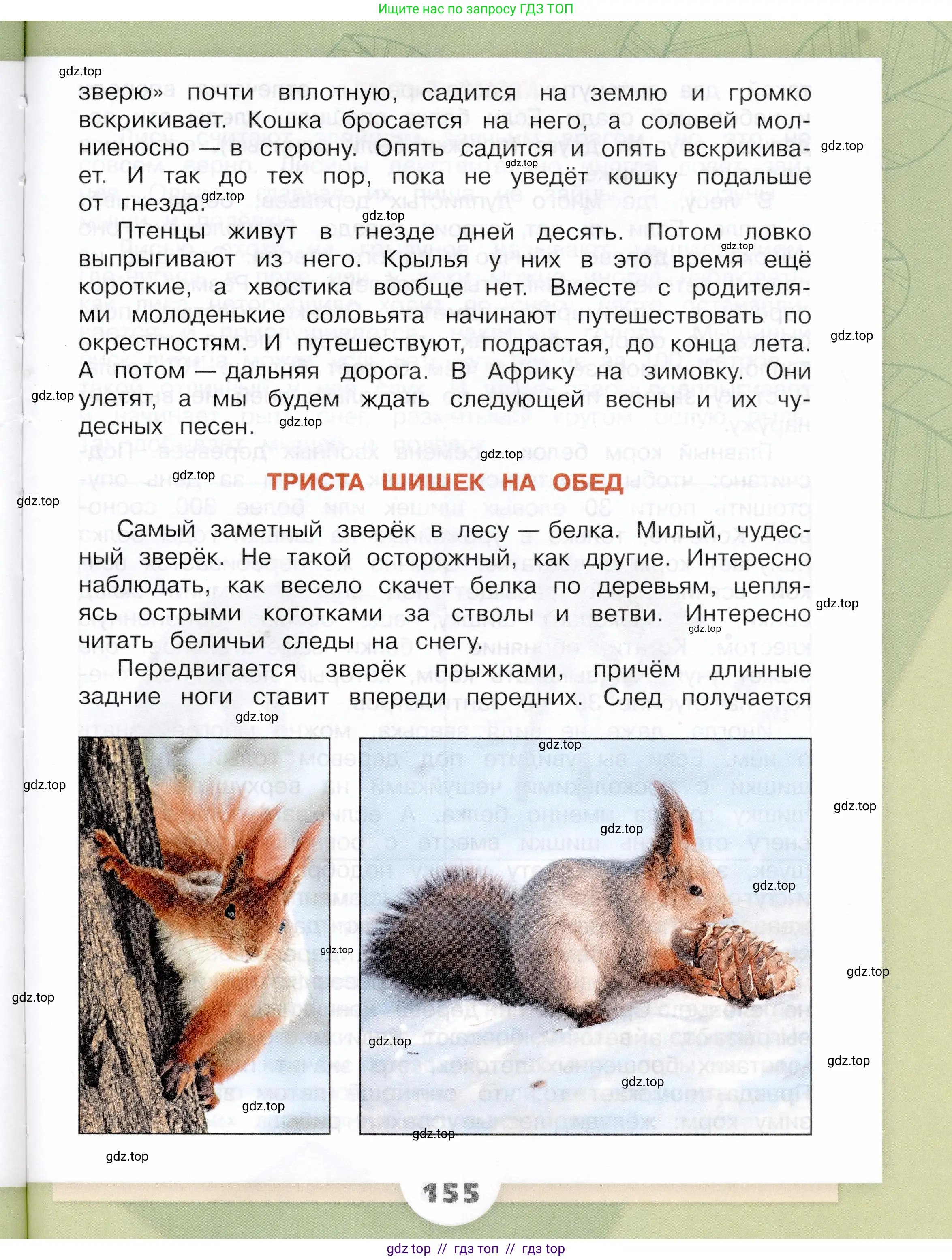 Окружающий мир, 3 класс Учебник, автор: Плешаков Андрей Анатольевич, издательство Просвещение, Москва, 2023, белого цвета, страница 155