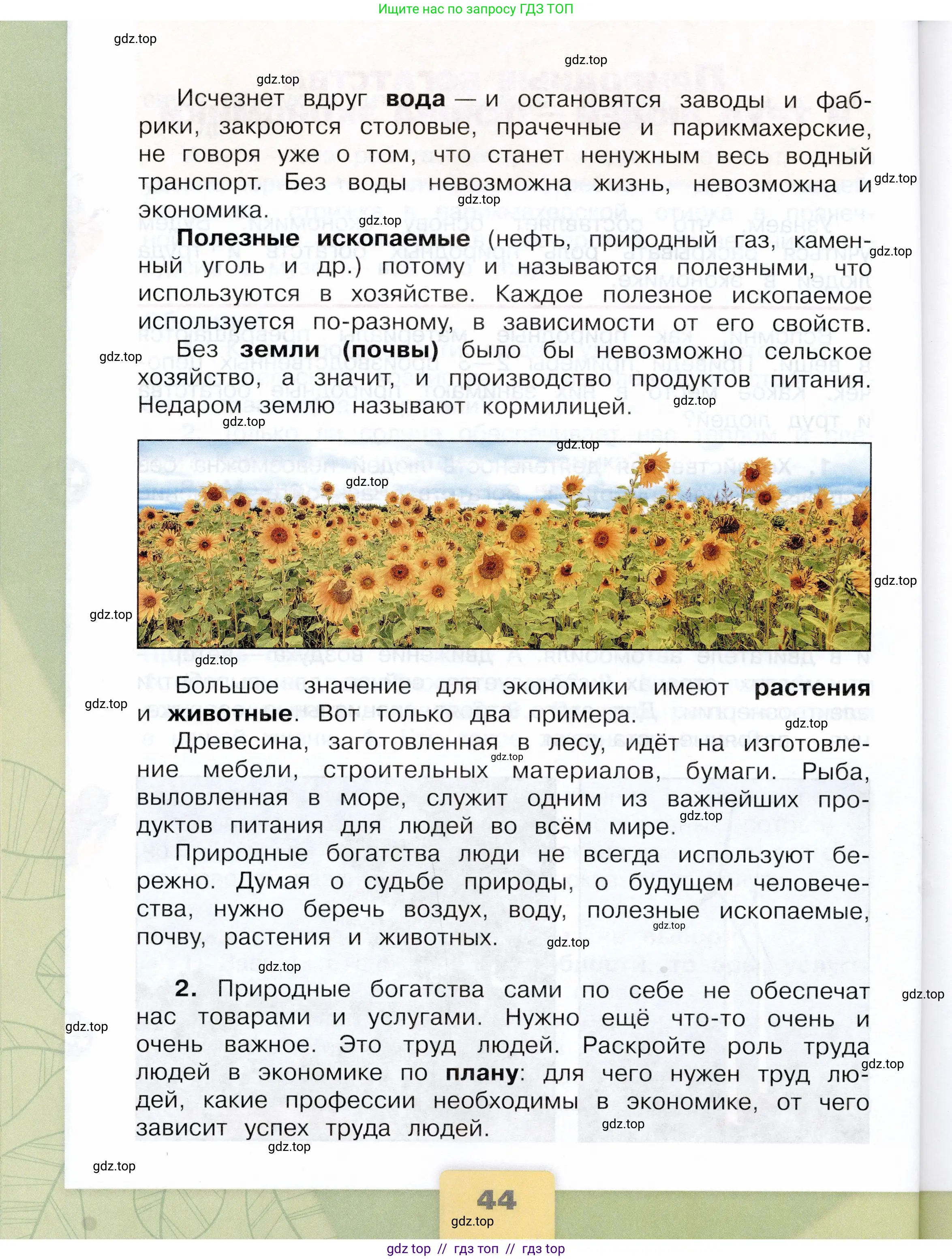 Окружающий мир, 3 класс Учебник, автор: Плешаков Андрей Анатольевич, издательство Просвещение, Москва, 2023, белого цвета, страница 44
