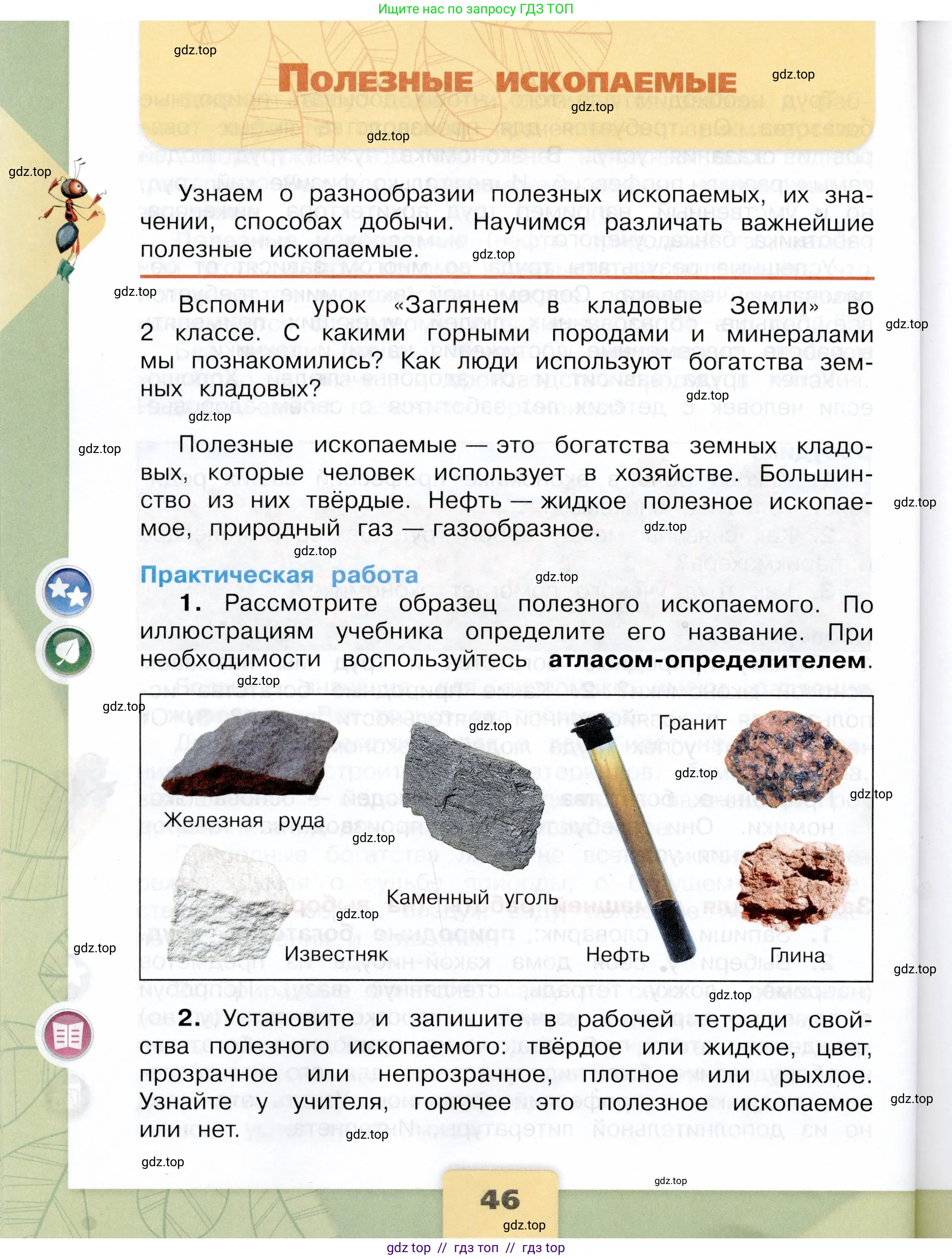 Окружающий мир, 3 класс Учебник, автор: Плешаков Андрей Анатольевич, издательство Просвещение, Москва, 2023, белого цвета, Часть 2, страница 46
