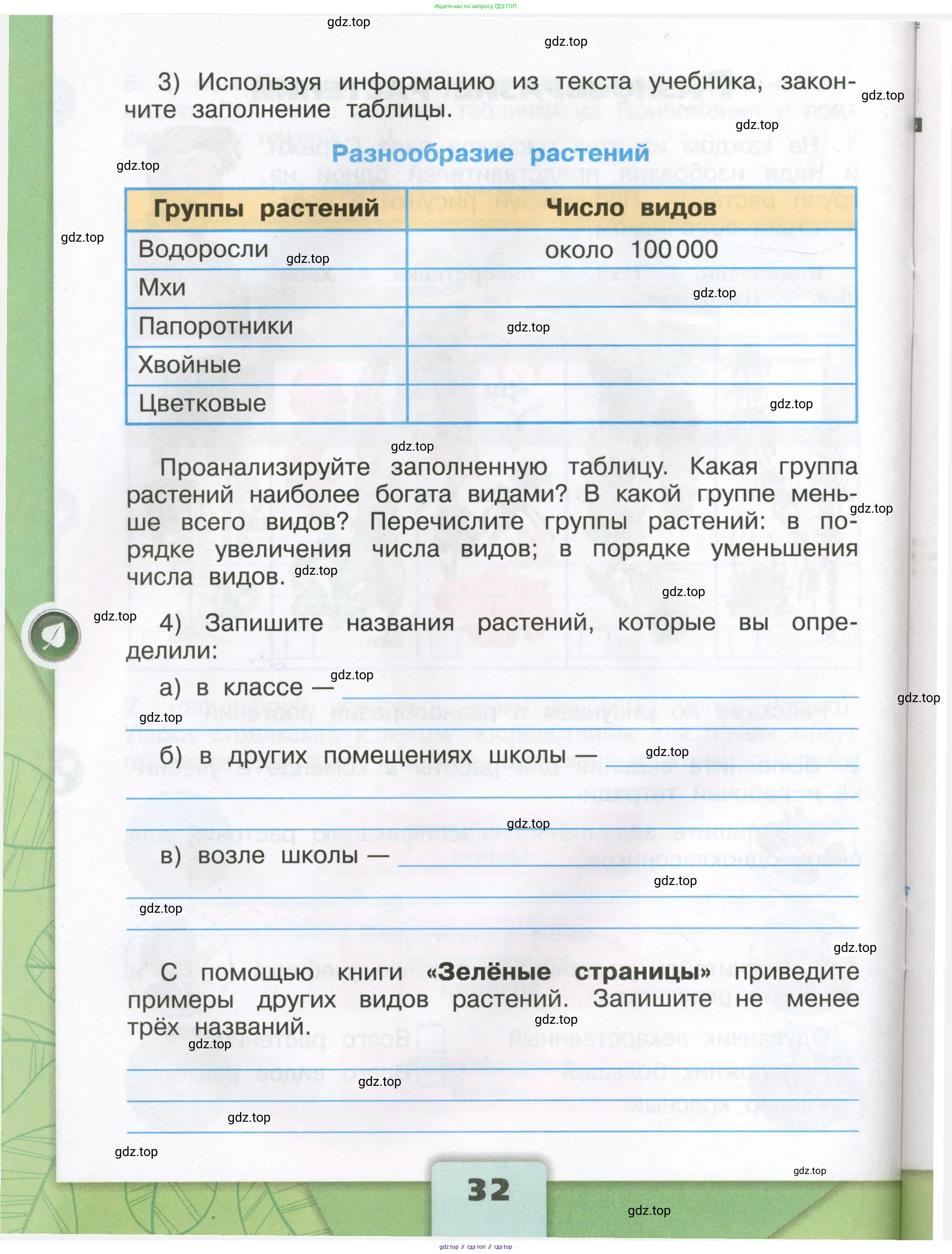 Окружающий мир, 3 класс рабочая тетрадь, автор: Плешаков Андрей Анатольевич, издательство Просвещение, Москва, 2023, белого цвета, страница 32