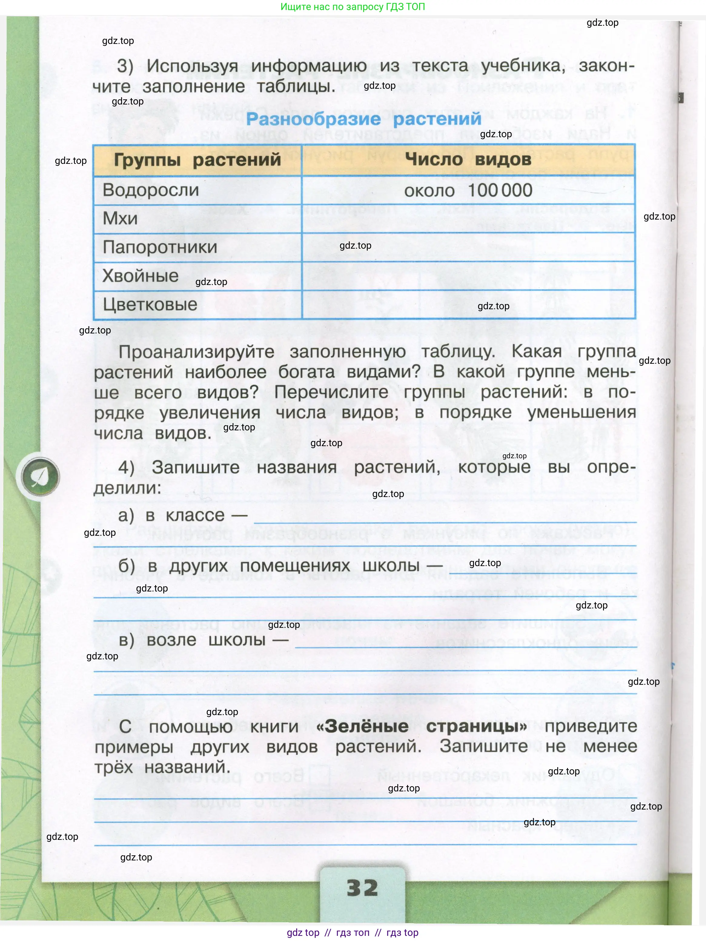 Окружающий мир, 3 класс рабочая тетрадь, автор: Плешаков Андрей Анатольевич, издательство Просвещение, Москва, 2023, белого цвета, страница 32