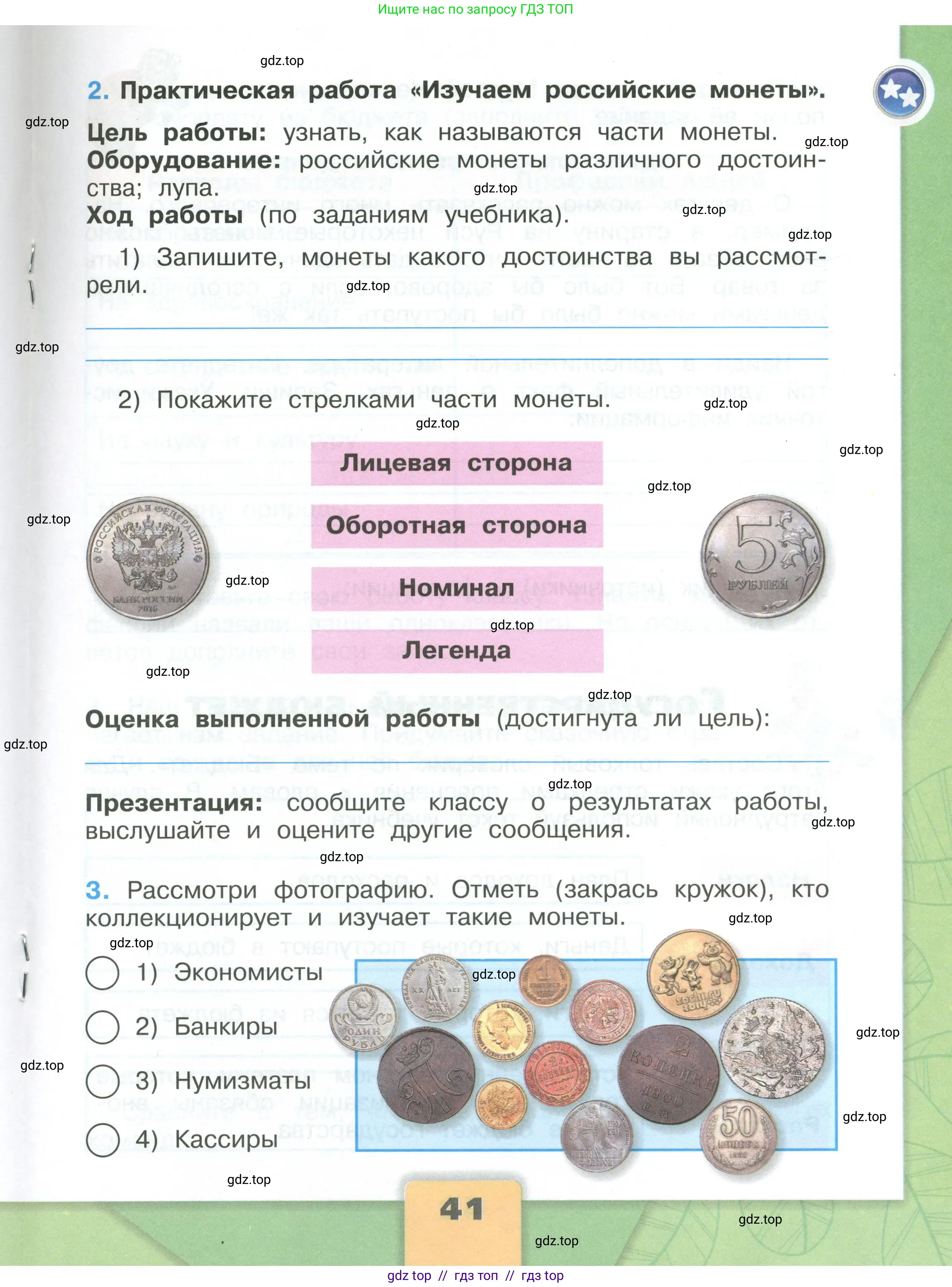 Окружающий мир, 3 класс рабочая тетрадь, автор: Плешаков Андрей Анатольевич, издательство Просвещение, Москва, 2023, белого цвета, страница 41