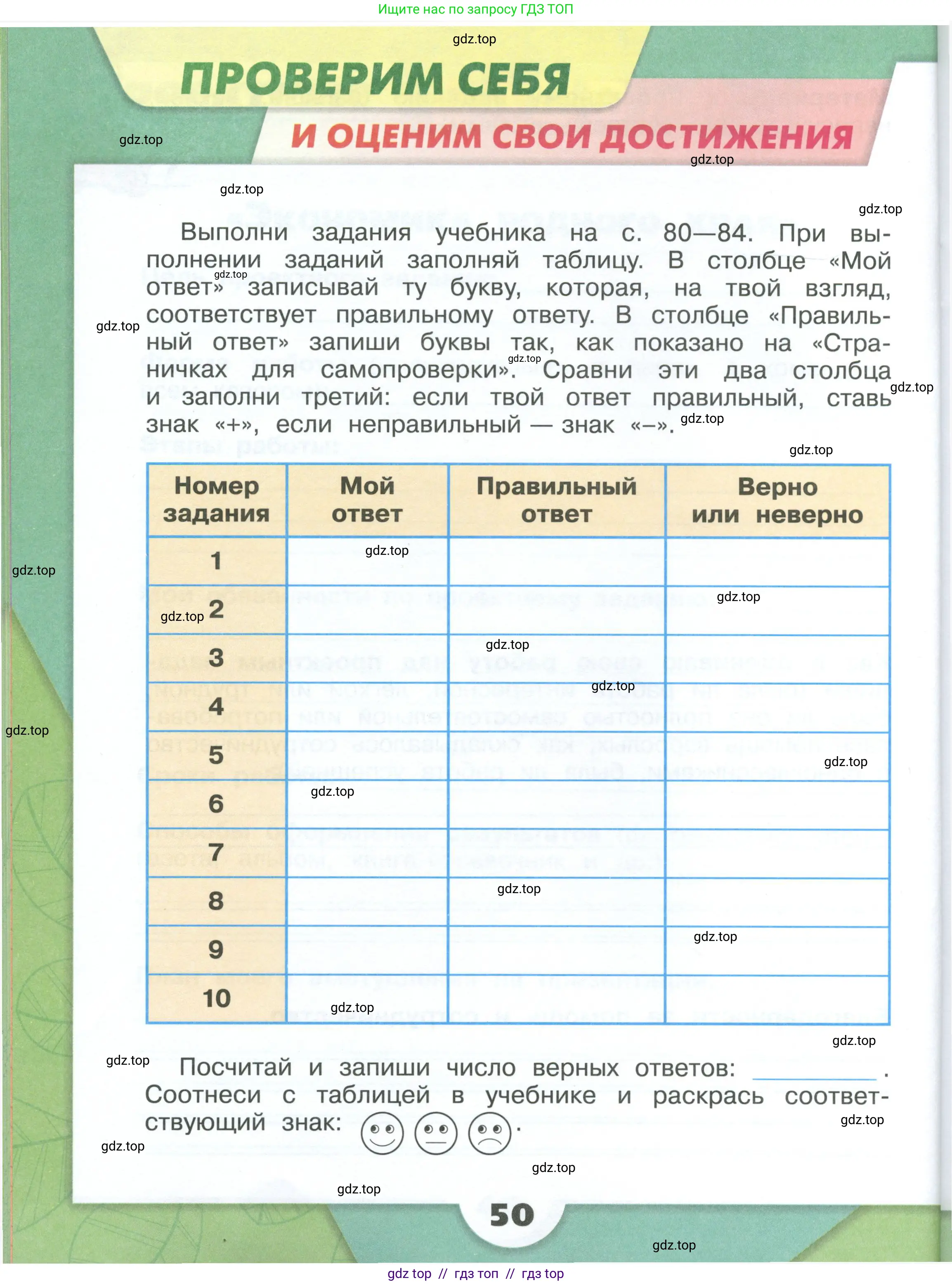 Окружающий мир, 3 класс рабочая тетрадь, автор: Плешаков Андрей Анатольевич, издательство Просвещение, Москва, 2023, белого цвета, Часть 2, страница 50