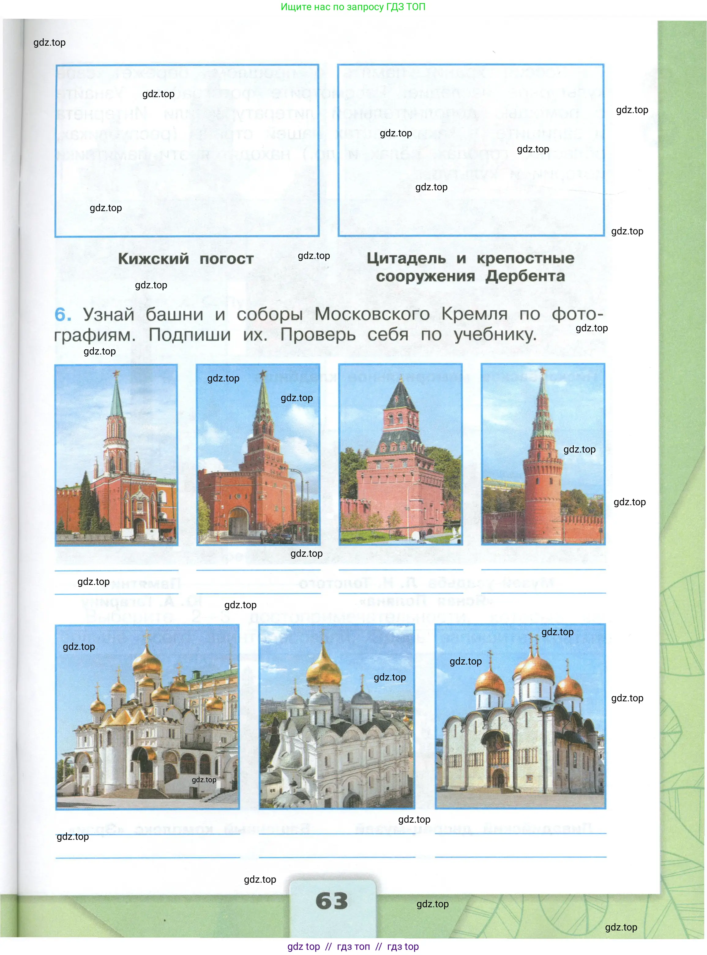 Окружающий мир, 3 класс рабочая тетрадь, автор: Плешаков Андрей Анатольевич, издательство Просвещение, Москва, 2023, белого цвета, страница 63