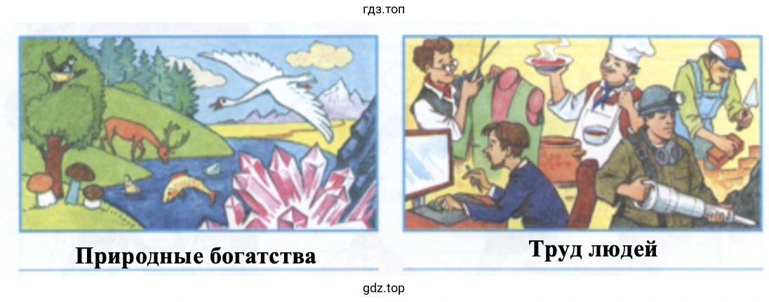 Природные богатства, Труд людей