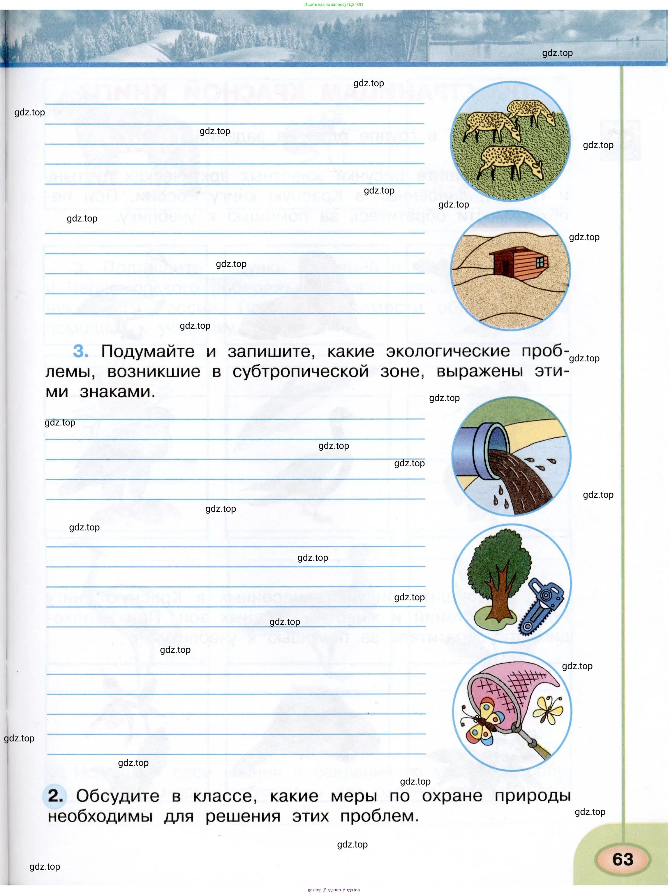 Окружающий мир, 4 класс рабочая тетрадь, авторы: Плешаков Андрей Анатольевич, Новицкая Марина Юрьевна, издательство Просвещение, Москва, 2019, белого цвета, Часть 1, страница 63