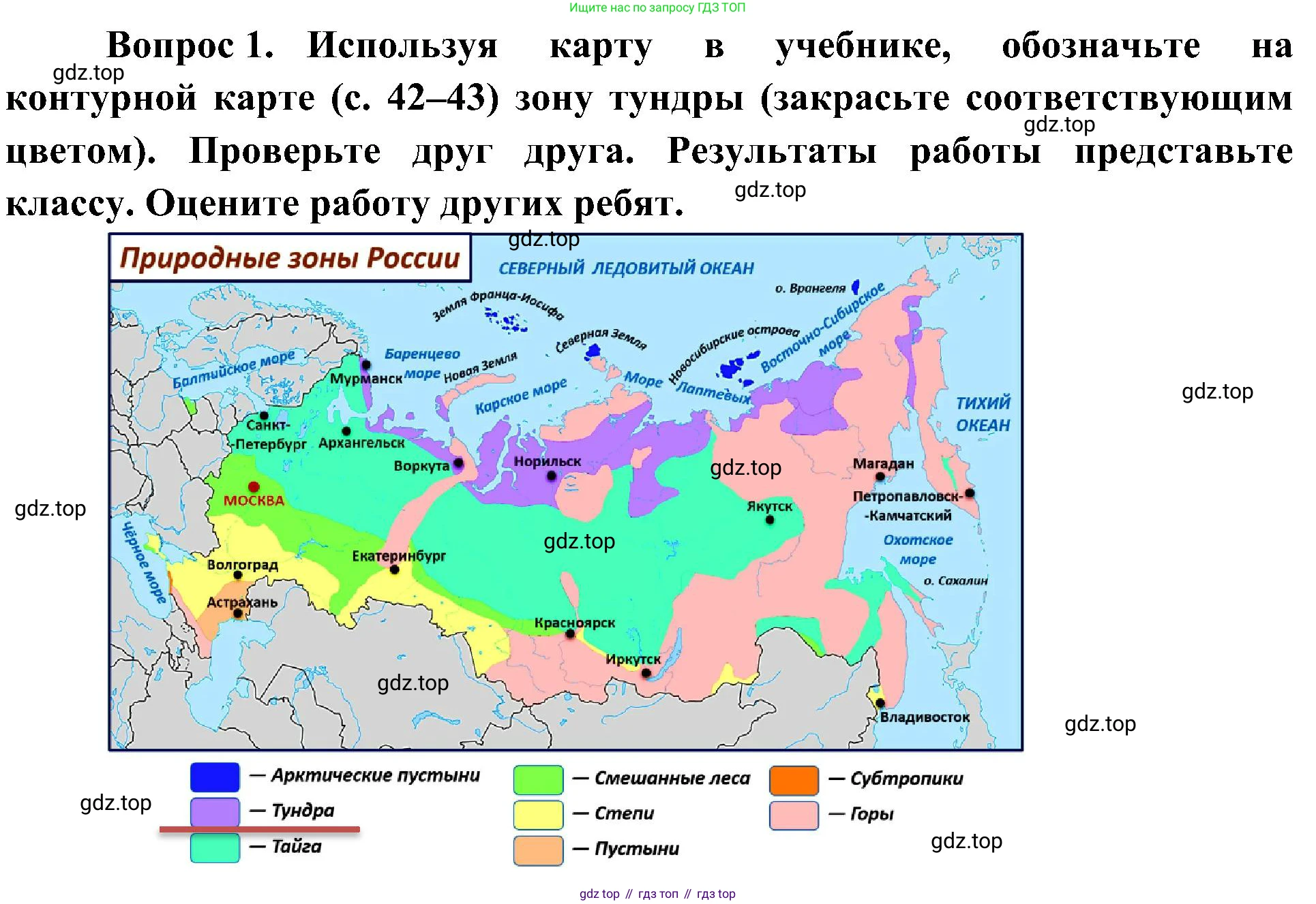 ГДЗ Окружающий мир, 4 класс рабочая тетрадь, авторы: Плешаков Андрей Анатольевич, Новицкая Марина Юрьевна, издательство Просвещение, Москва, 2019, белого цвета, Часть 1, страница 48, номер 1, Решение