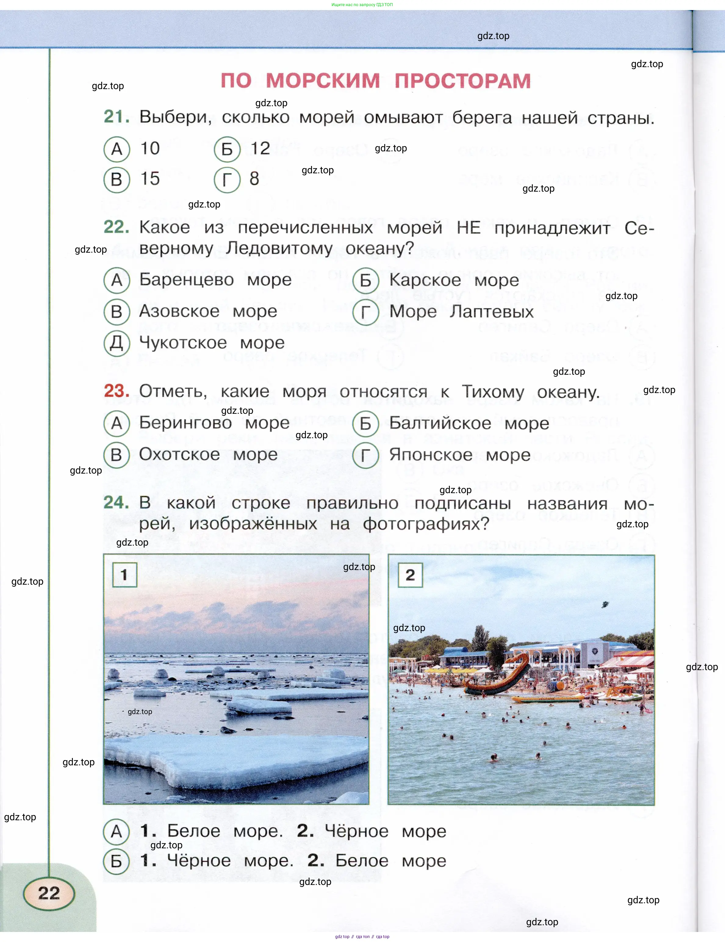 Окружающий мир, 4 класс Тесты, авторы: Плешаков Андрей Анатольевич, Новицкая Марина Юрьевна, Назарова З Д, издательство Просвещение, Москва, 2021, белого цвета, страница 22