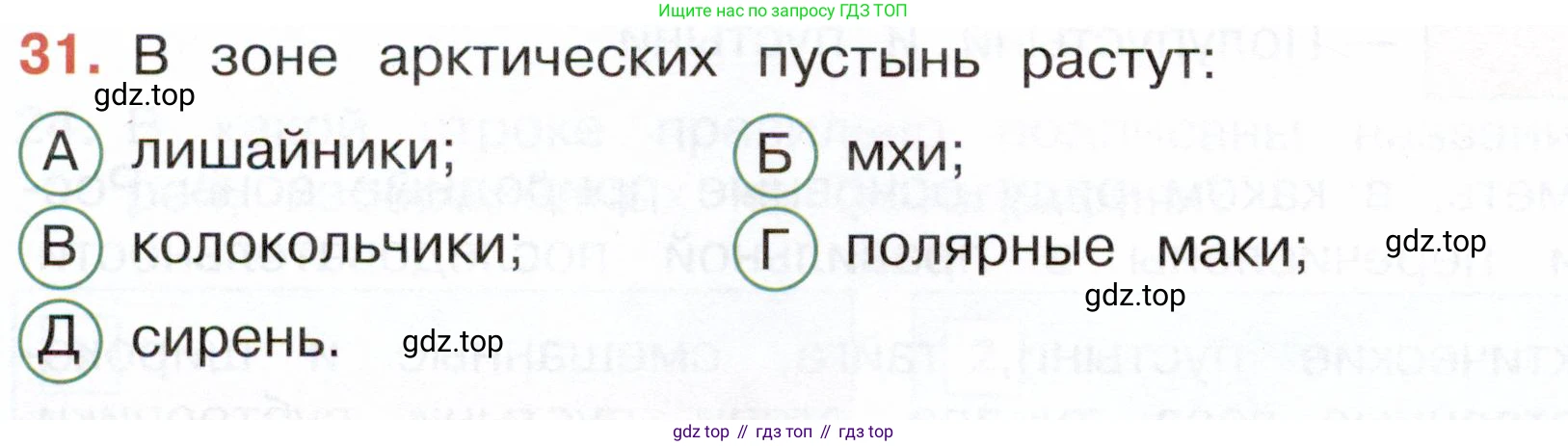 Окружающий мир, 4 класс Тесты, авторы: Плешаков Андрей Анатольевич, Новицкая Марина Юрьевна, Назарова З Д, издательство Просвещение, Москва, 2021, белого цвета, страница 24, номер 31, Условие