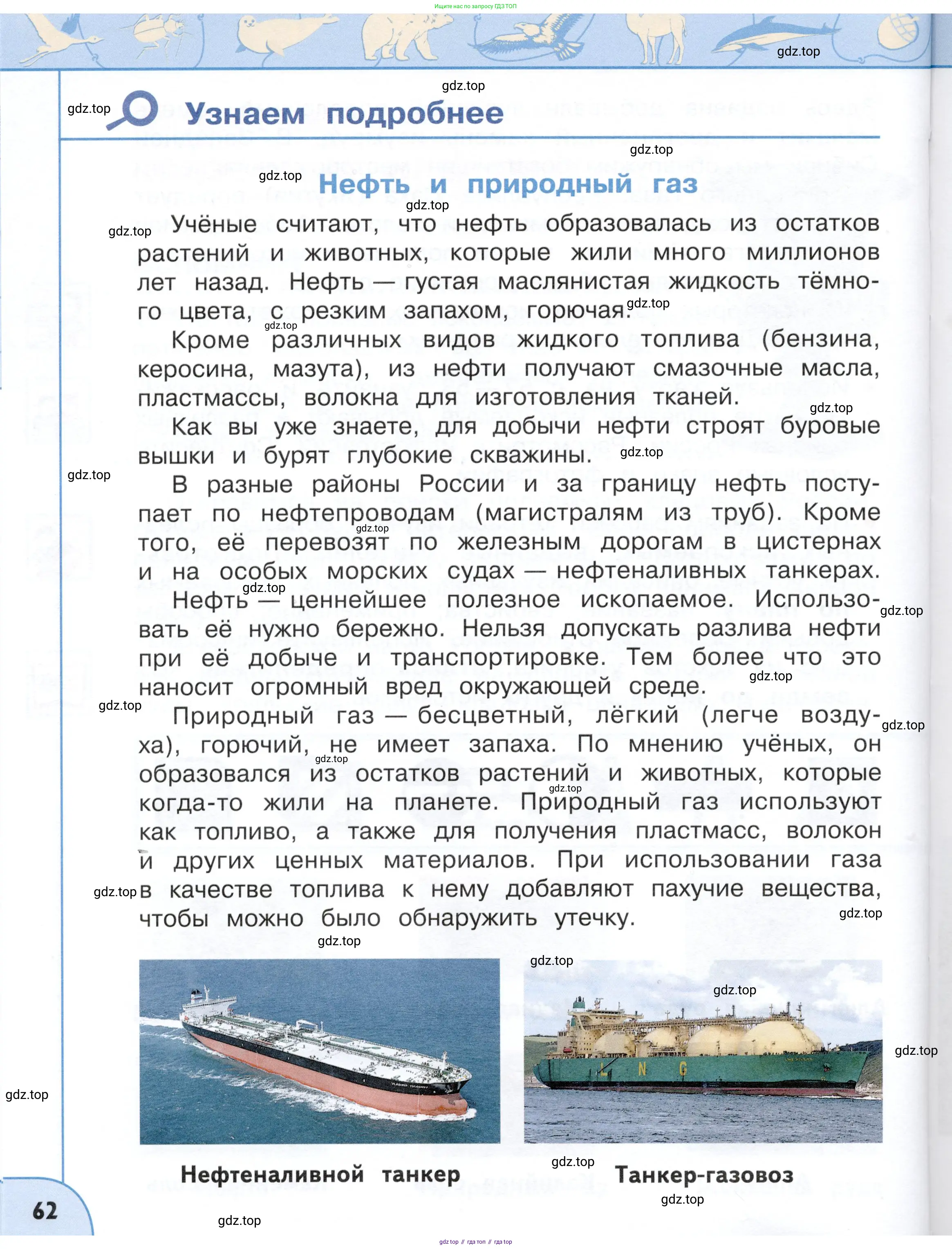 Окружающий мир, 4 класс Учебник, авторы: Плешаков Андрей Анатольевич, Новицкая Марина Юрьевна, издательство Просвещение, Москва, 2019, белого цвета, страница 62