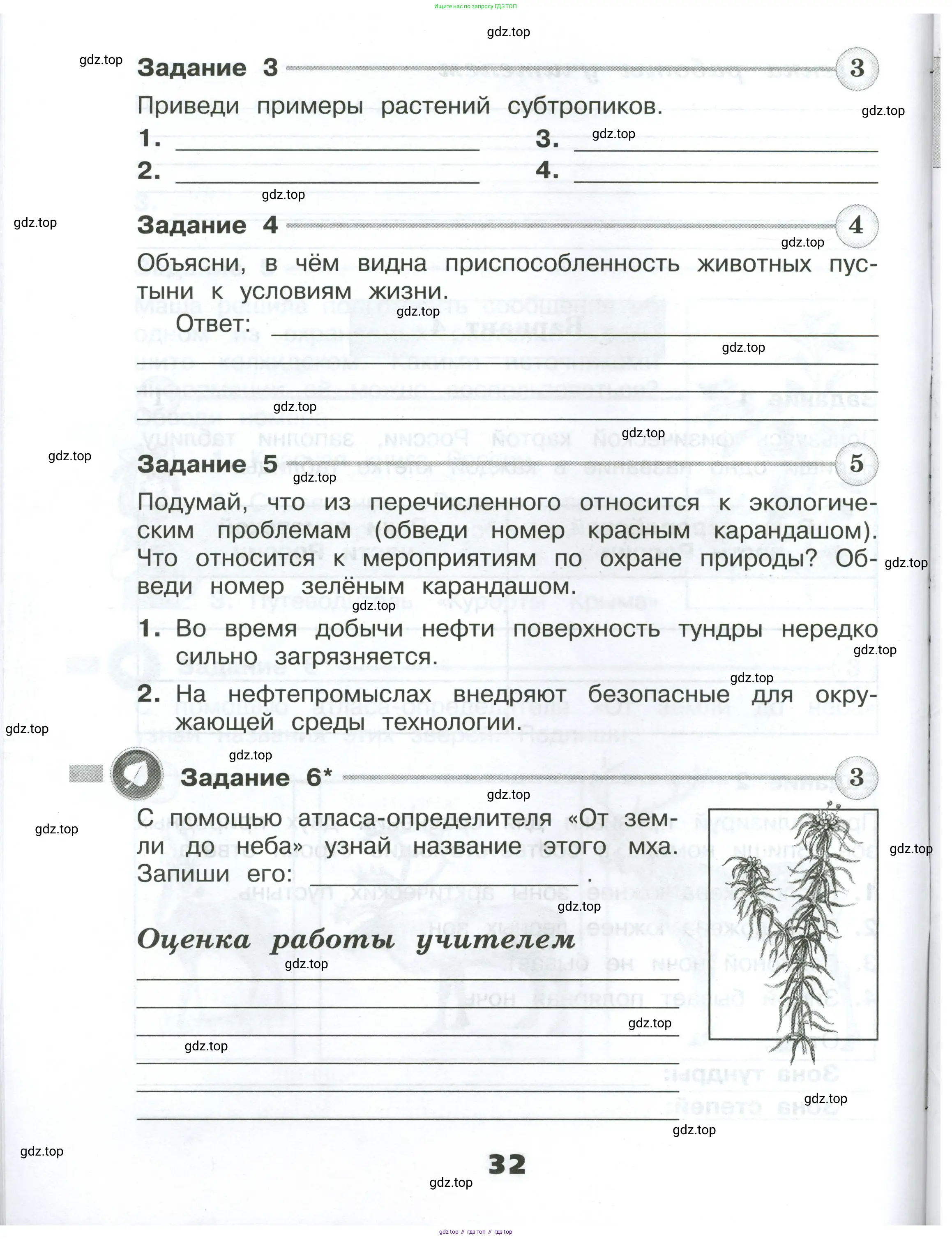 Окружающий мир, 4 класс Проверочные работы, авторы: Плешаков Андрей Анатольевич, Крючкова Елена Алексеевна, Плешаков С А, издательство Просвещение, Москва, 2023, белого цвета, страница 32