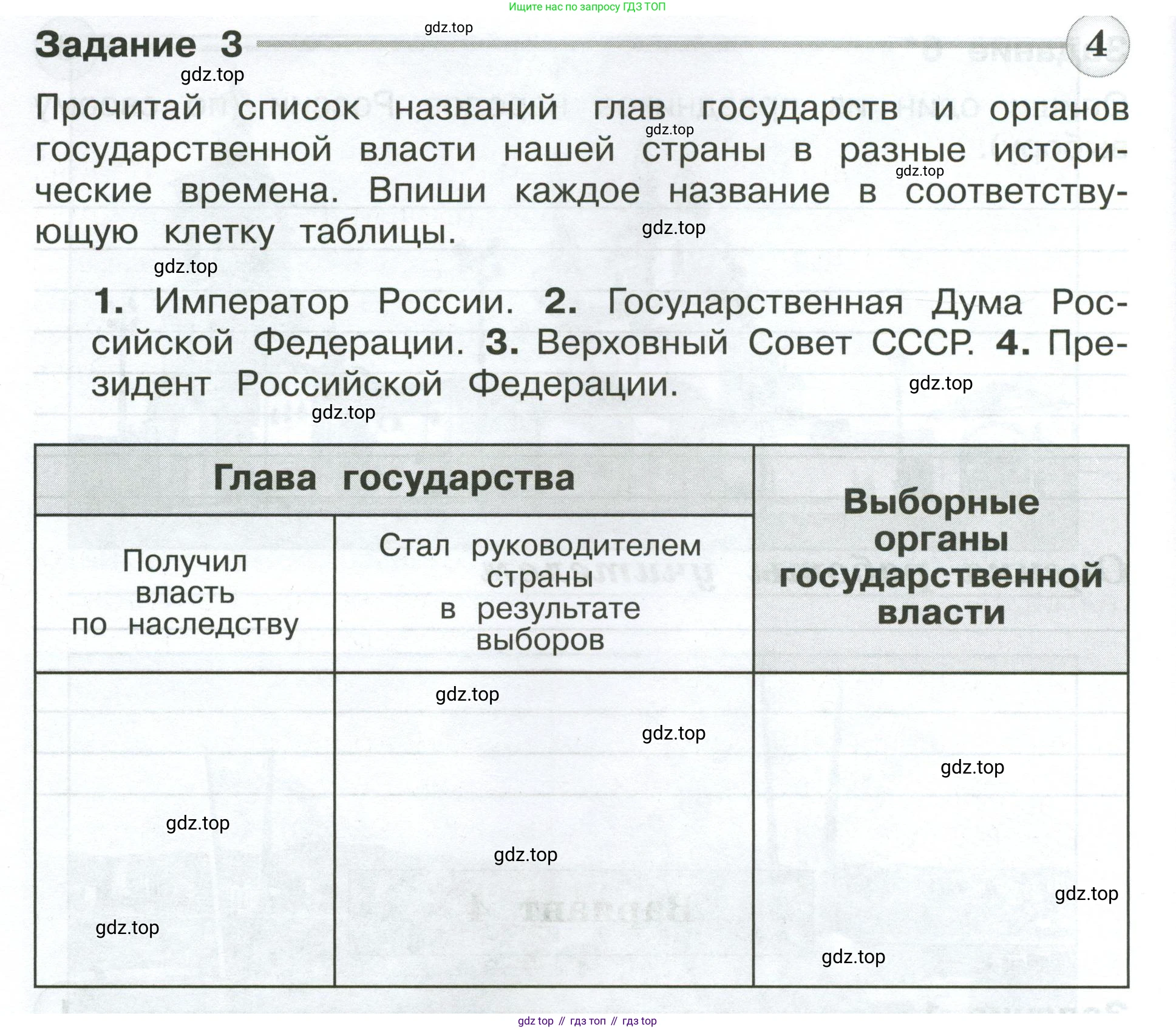 ГДЗ Окружающий мир, 4 класс Проверочные работы, авторы: Плешаков Андрей Анатольевич, Крючкова Елена Алексеевна, Плешаков С А, издательство Просвещение, Москва, 2023, белого цвета, страница 90, номер 3, Условие
