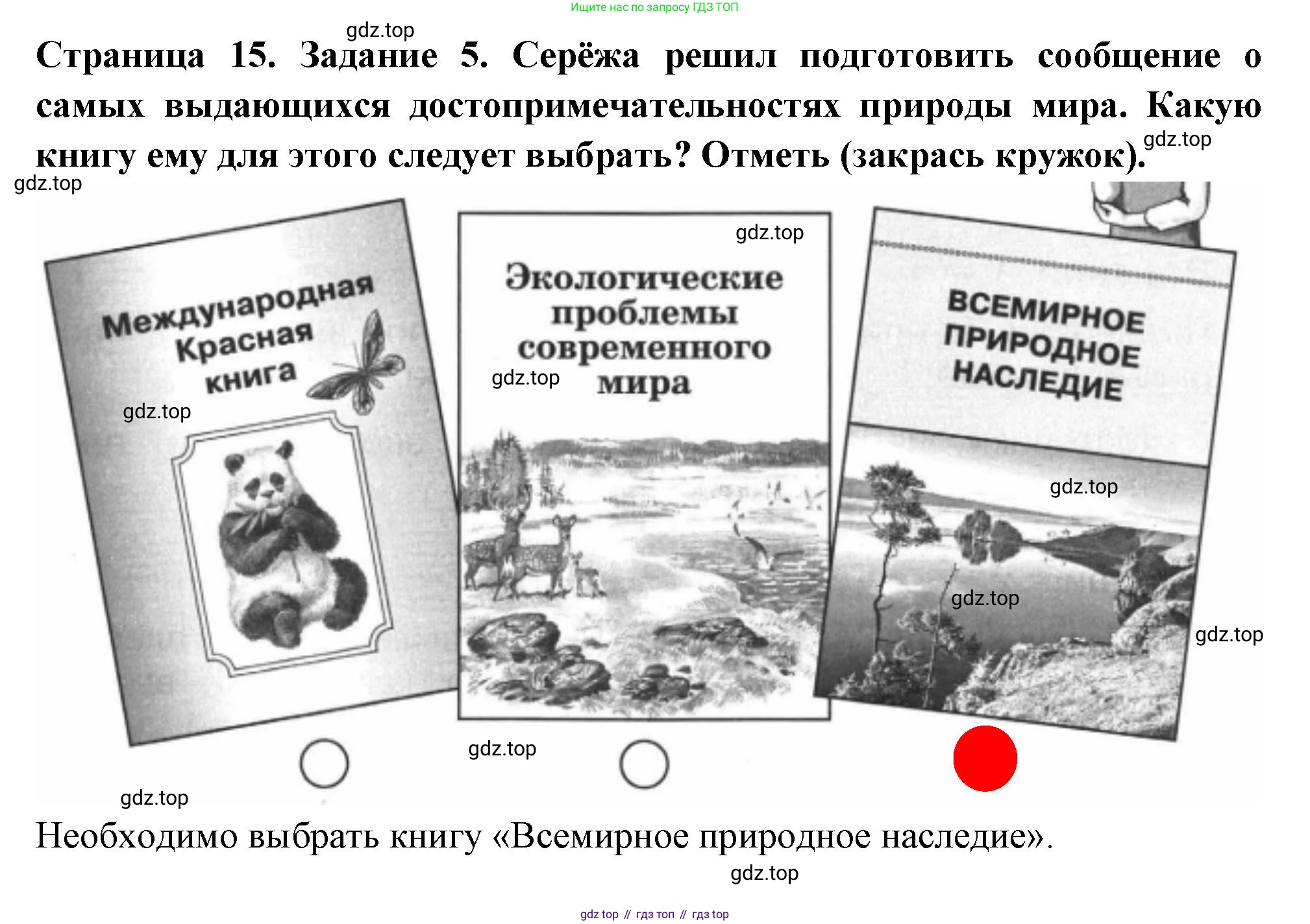 ГДЗ Окружающий мир, 4 класс Проверочные работы, авторы: Плешаков Андрей Анатольевич, Крючкова Елена Алексеевна, Плешаков С А, издательство Просвещение, Москва, 2023, белого цвета, страница 15, номер 5, Решение