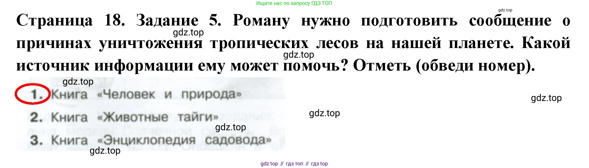 ГДЗ Окружающий мир, 4 класс Проверочные работы, авторы: Плешаков Андрей Анатольевич, Крючкова Елена Алексеевна, Плешаков С А, издательство Просвещение, Москва, 2023, белого цвета, страница 18, номер 5, Решение