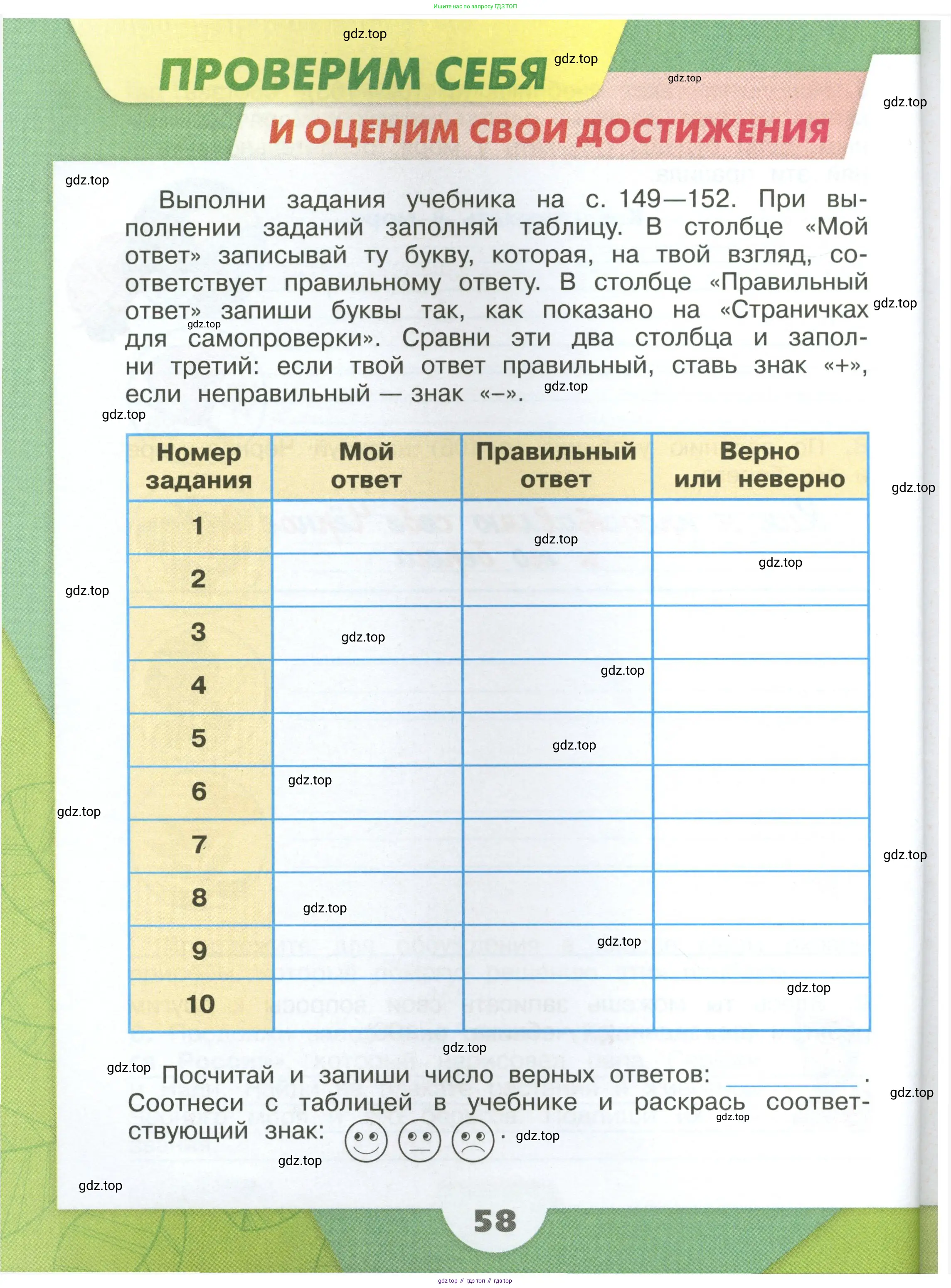 Окружающий мир, 4 класс рабочая тетрадь, авторы: Плешаков Андрей Анатольевич, Крючкова Елена Алексеевна, издательство Просвещение, Москва, 2023, белого цвета, Часть 1, страница 58