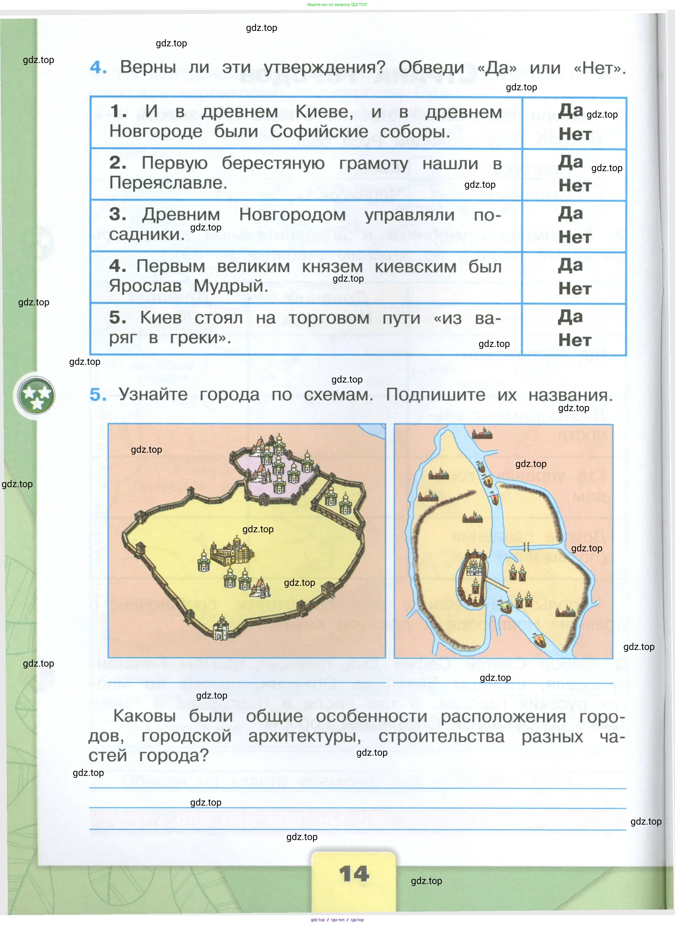 Окружающий мир, 4 класс рабочая тетрадь, авторы: Плешаков Андрей Анатольевич, Крючкова Елена Алексеевна, издательство Просвещение, Москва, 2023, белого цвета, Часть 1, страница 14