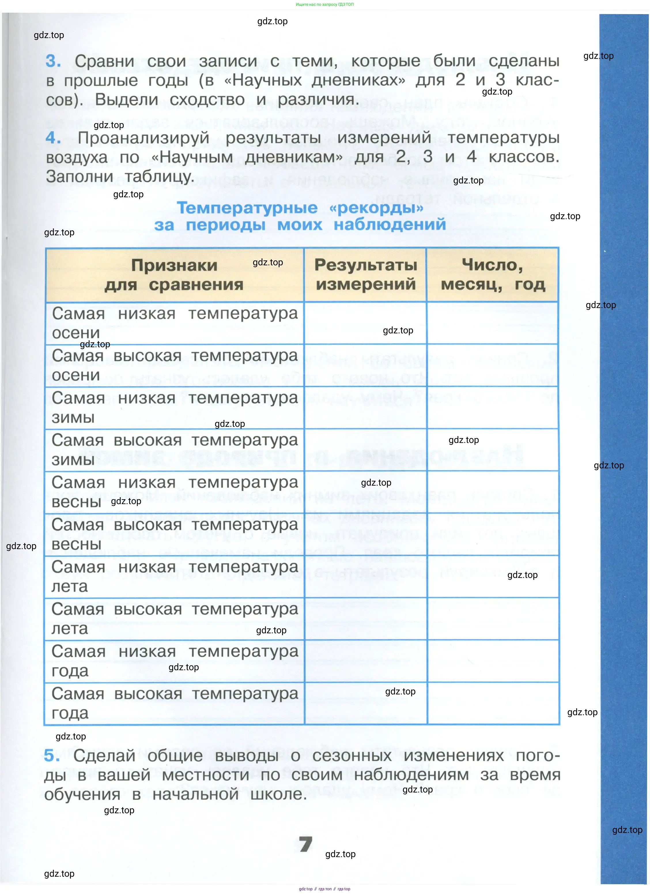 Окружающий мир, 4 класс рабочая тетрадь, авторы: Плешаков Андрей Анатольевич, Крючкова Елена Алексеевна, издательство Просвещение, Москва, 2023, белого цвета, Часть 1, страница 7